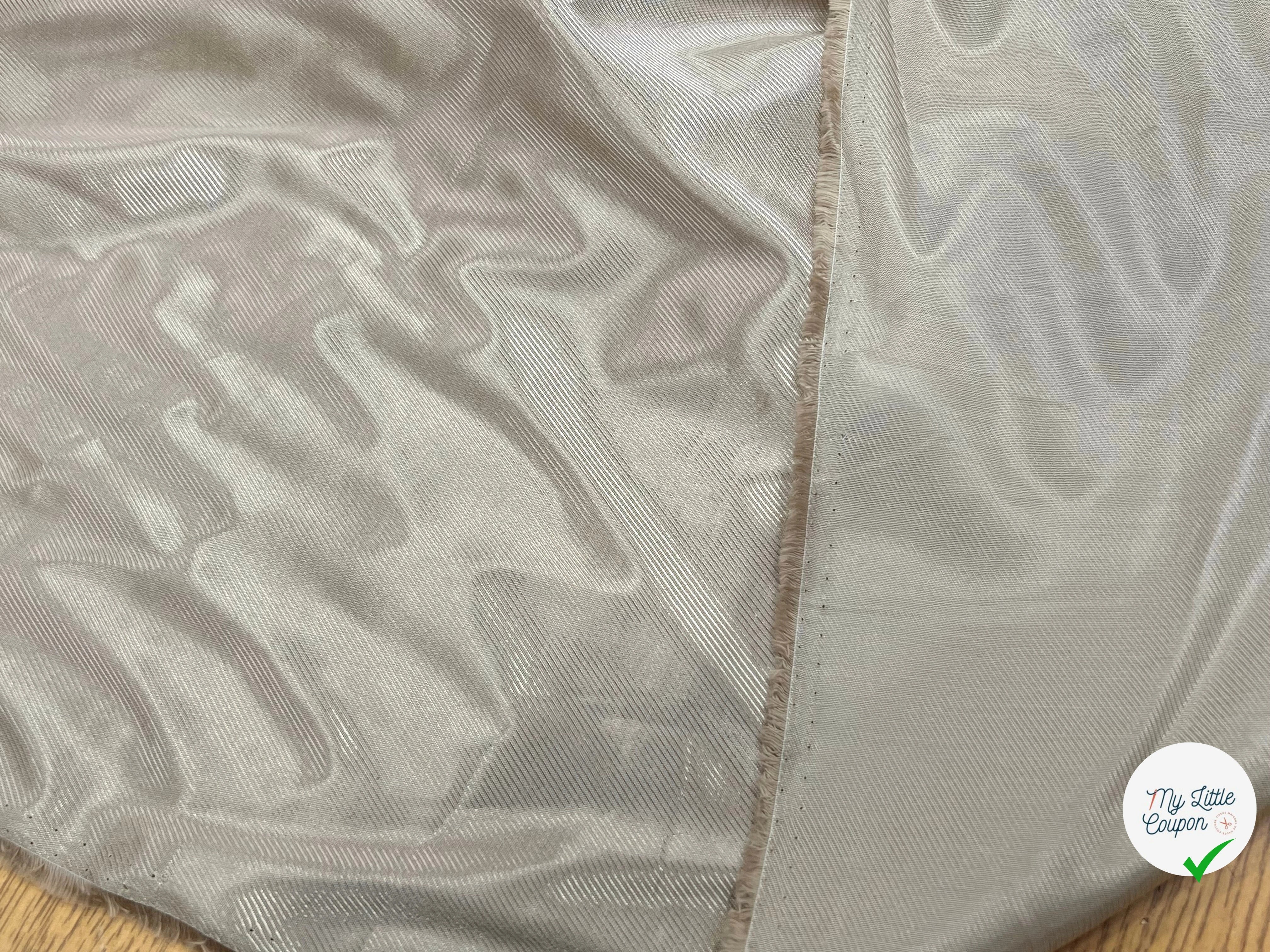 DOUBLURE VISCOSE DRILL FLUIDE BEIGE FONCÉ 100% VI - My Little Coupon
