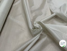 DOUBLURE VISCOSE FINES RAYURES 80% VISCOSE ÉCRU - My Little Coupon