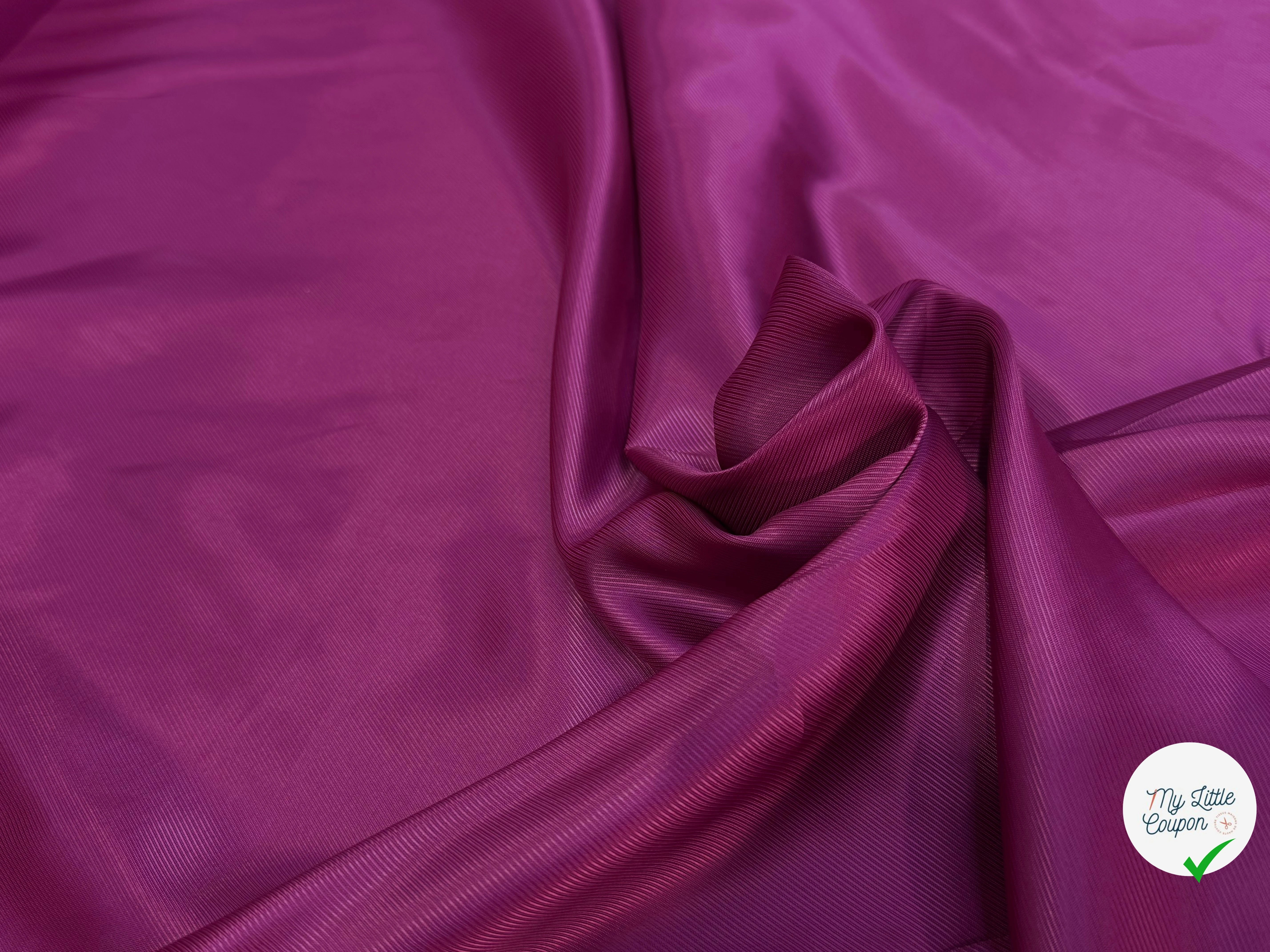 DOUBLURE VISCOSE FROIDE DRILL ROSE BARBIE - My Little Coupon