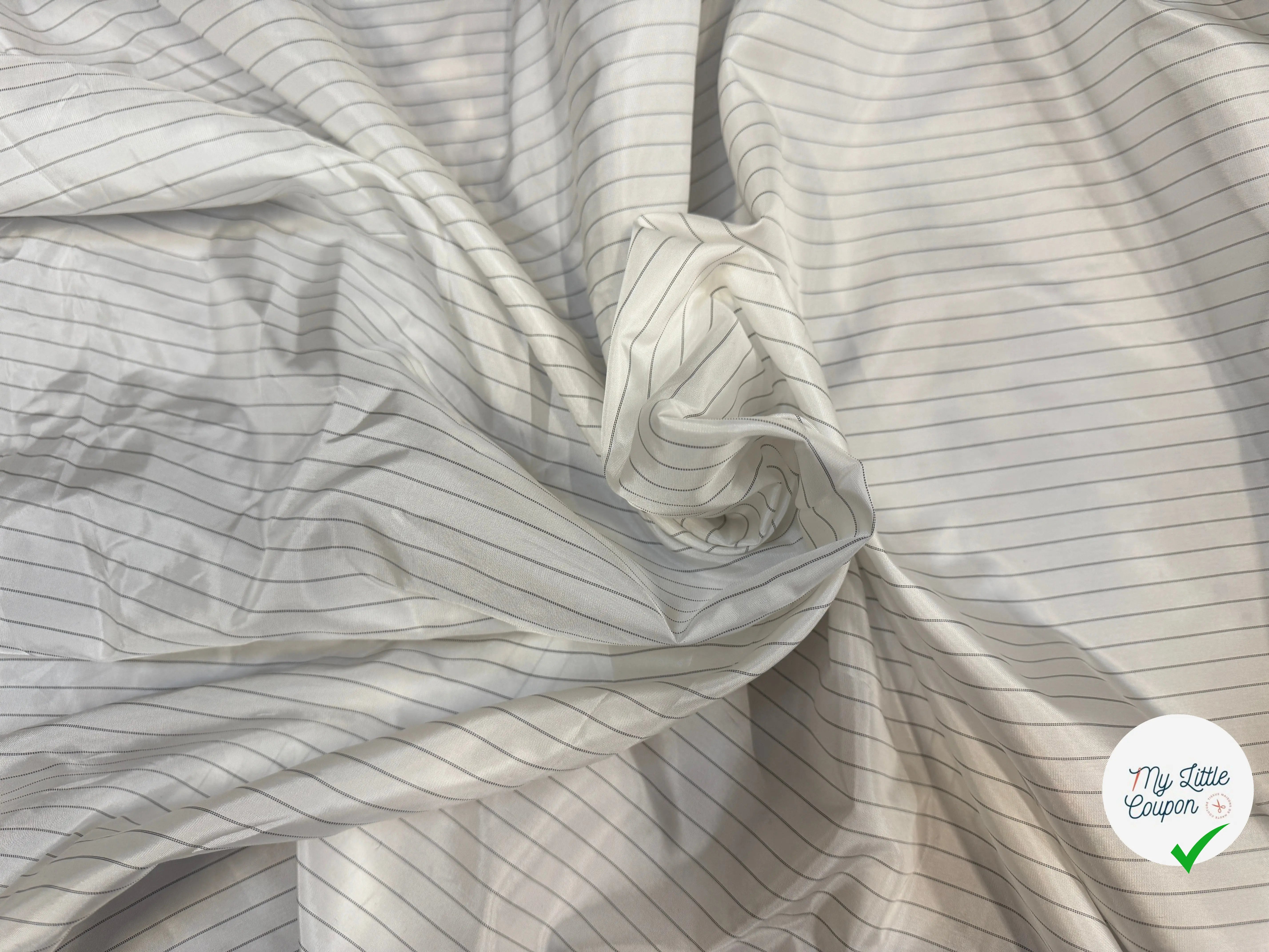 DOUBLURE VISCOSE RAYURES MARCA CERVO LOURDE QUALITÉ ITALIE - My Little Coupon