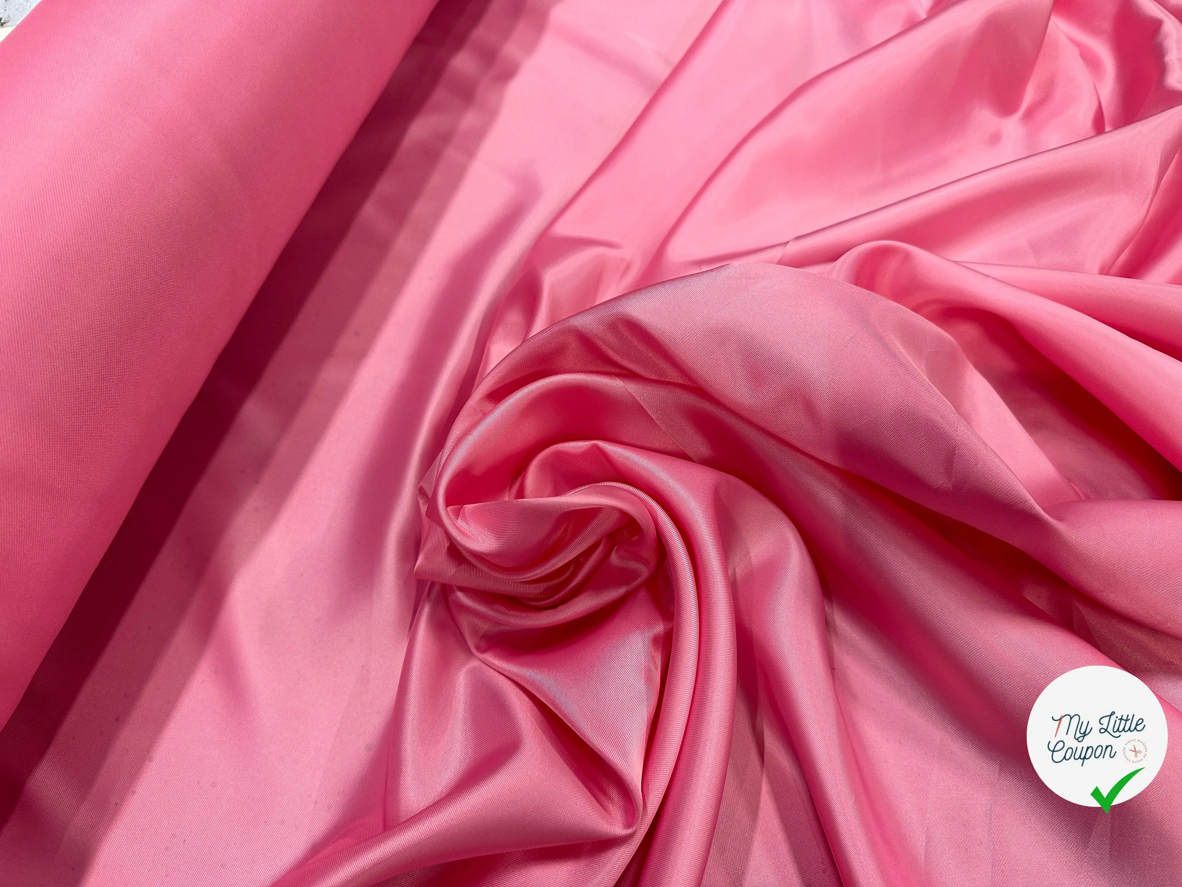 DOUBLURE VISCOSE ROSE TROP BELLE - My Little Coupon