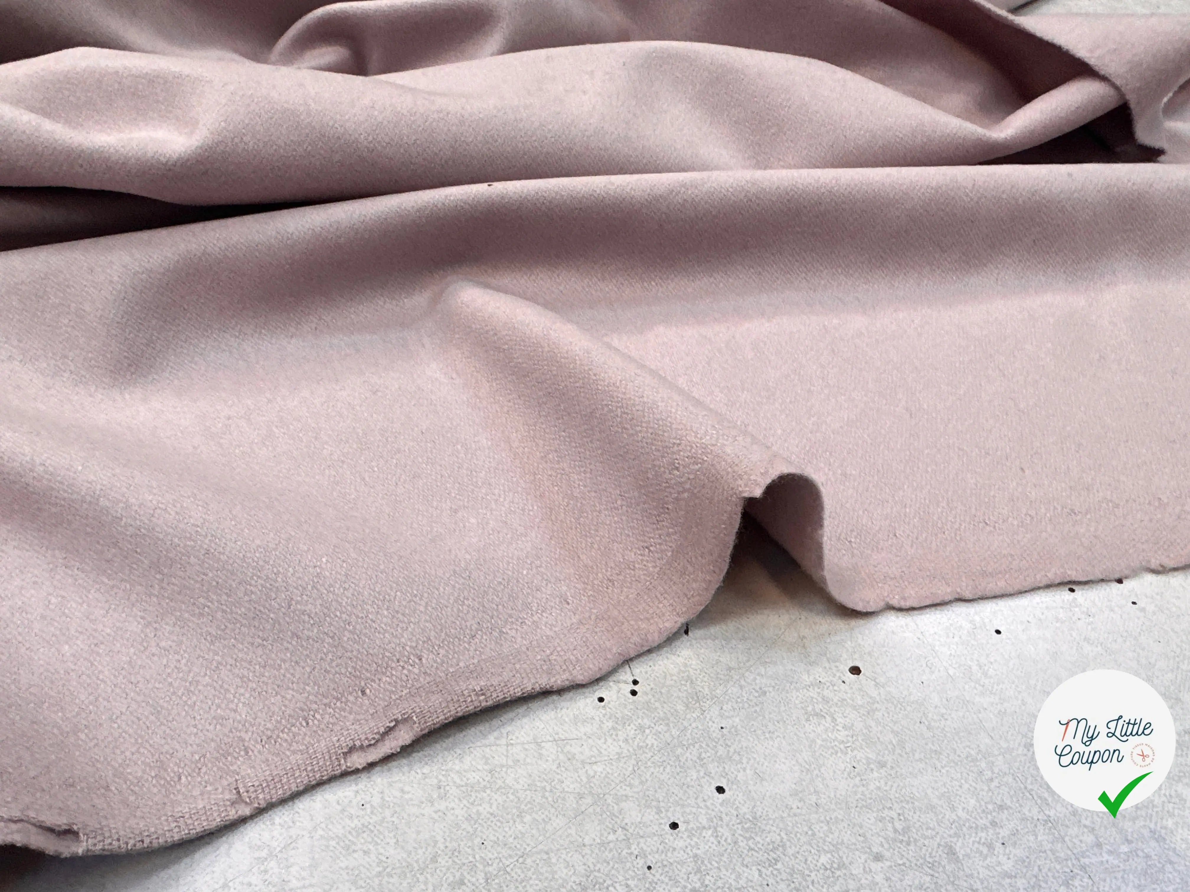 DRAP DE LAINE ARGILE ROSÉE MLC INTERN