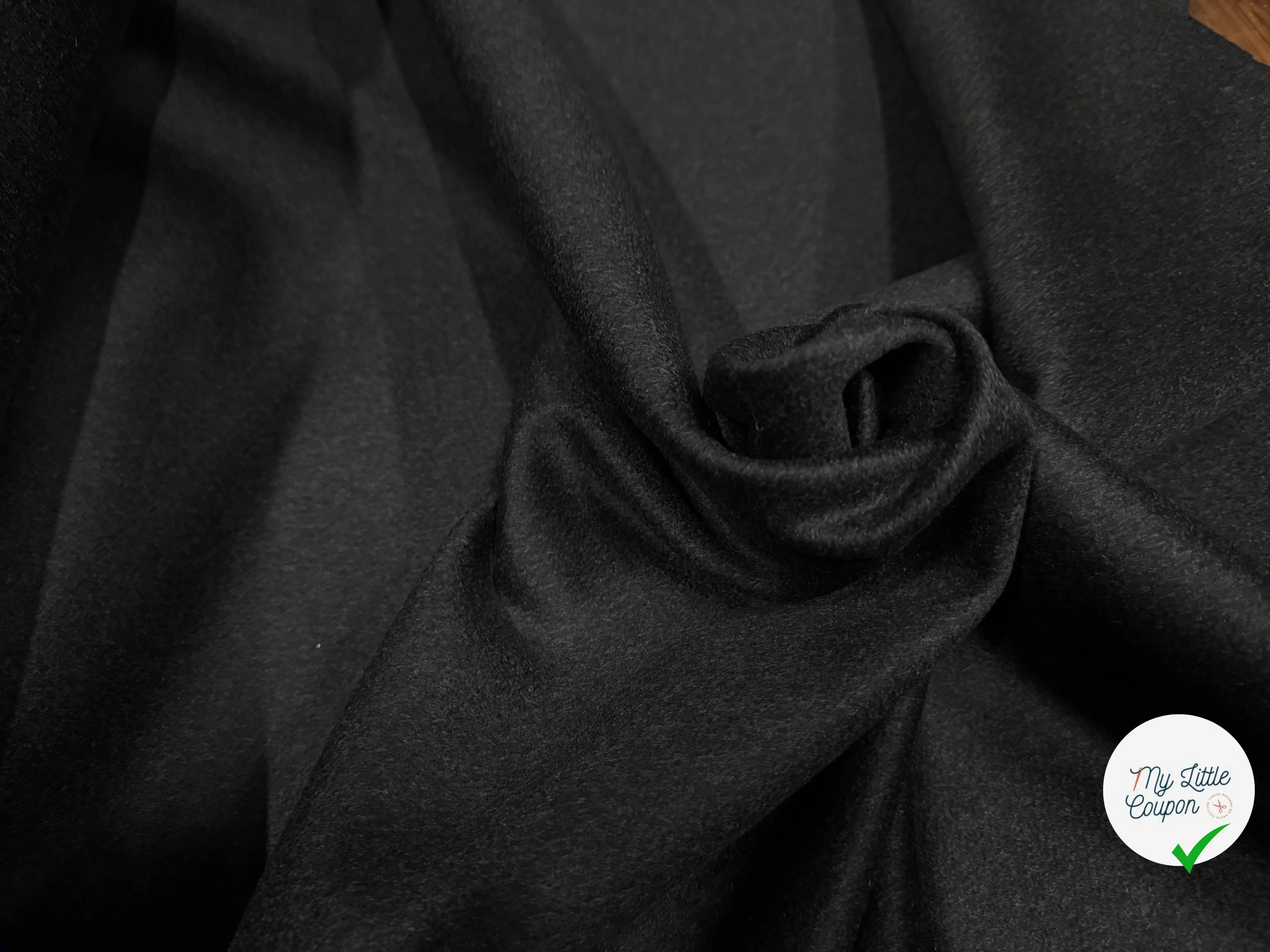 DRAP DE LAINE CACHEMIRE GRIS ANTHRACITE - My Little Coupon