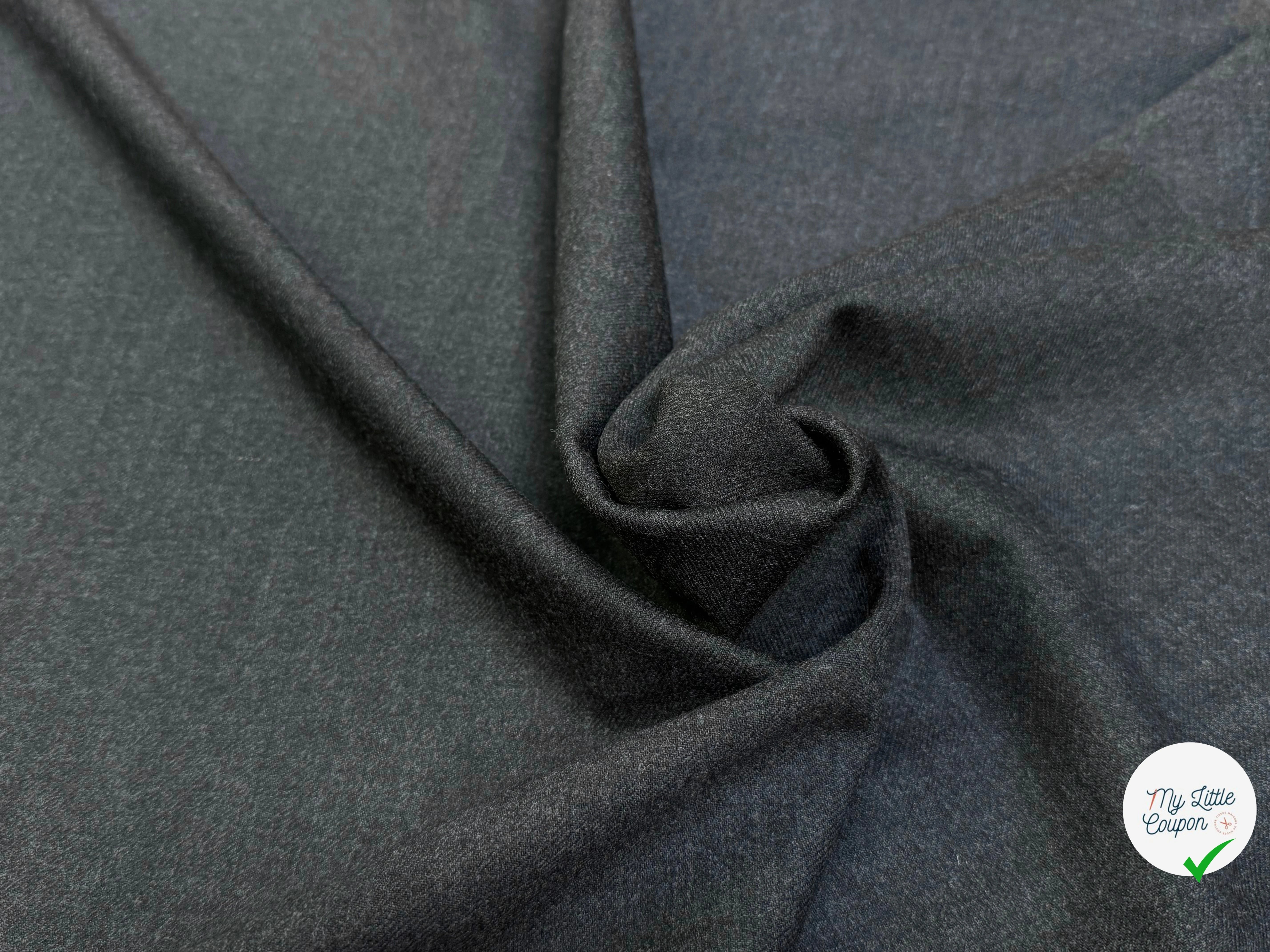 DRAP DE LAINE GRIS CHINÉ STRETCH ULTRA BEAU - My Little Coupon