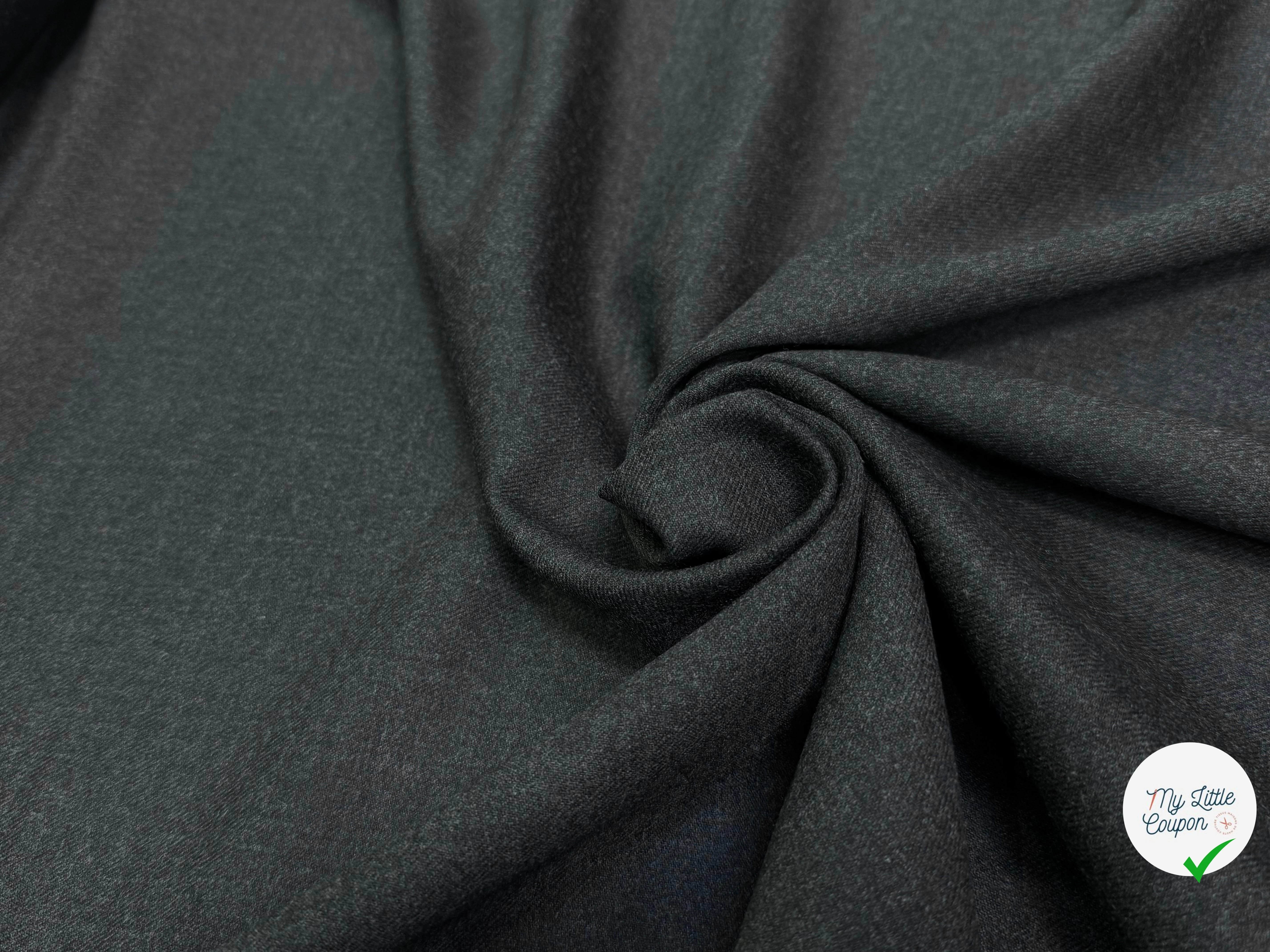 DRAP DE LAINE GRIS CHINÉ STRETCH ULTRA BEAU - My Little Coupon