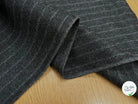 DRAP DE LAINE LOURD GROSSES RAYURES GRIS 80% LAINE VIERGE - My Little Coupon
