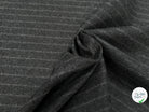 DRAP DE LAINE LOURD GROSSES RAYURES GRIS 80% LAINE VIERGE - My Little Coupon