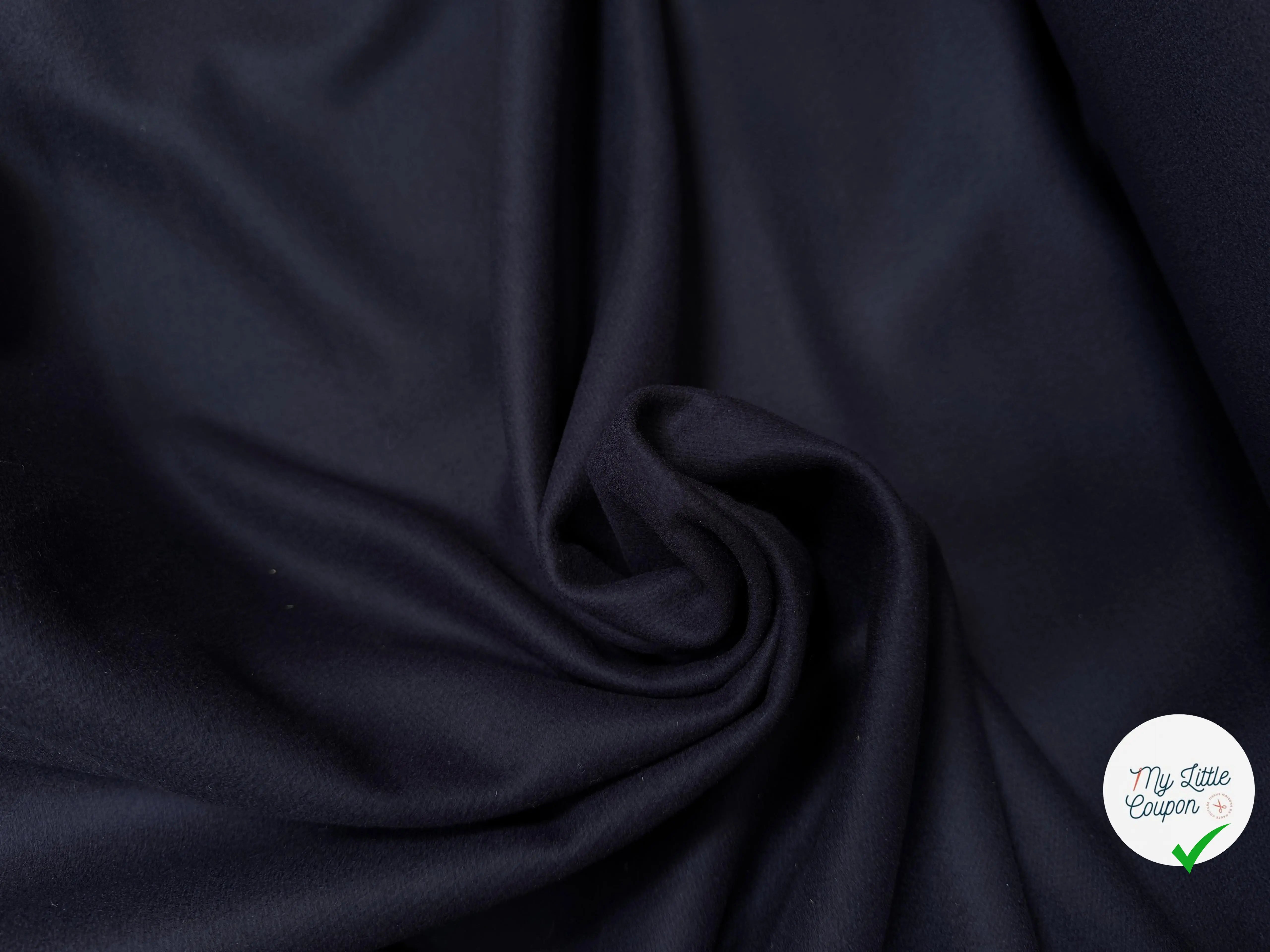 DRAP DE LAINE MANTEAU BLEU NUIT SUBLIME - My Little Coupon