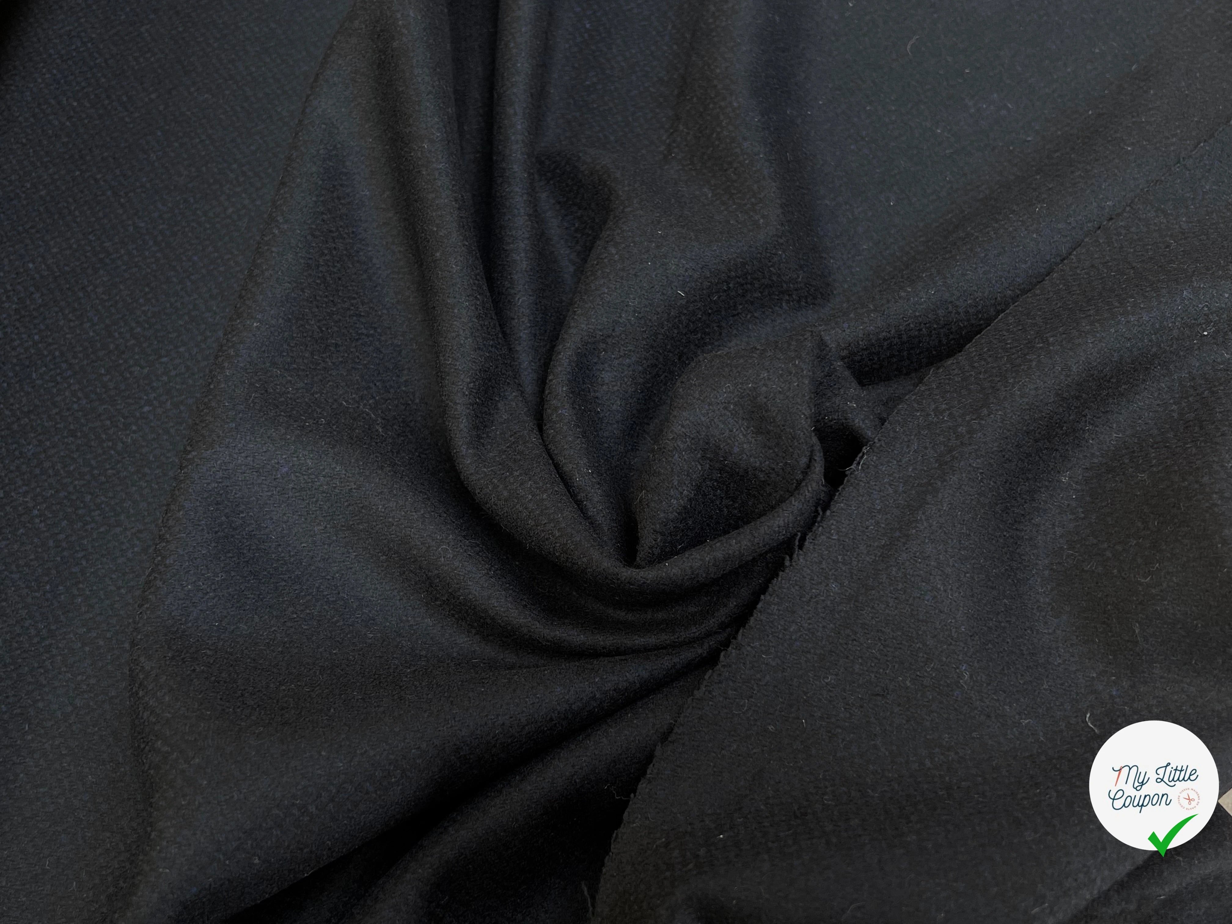 DRAP DE LAINE SOFT WOOL CACHEMIRE MIX NIGHT BLUE 5% CACHEMIRE - My Little Coupon