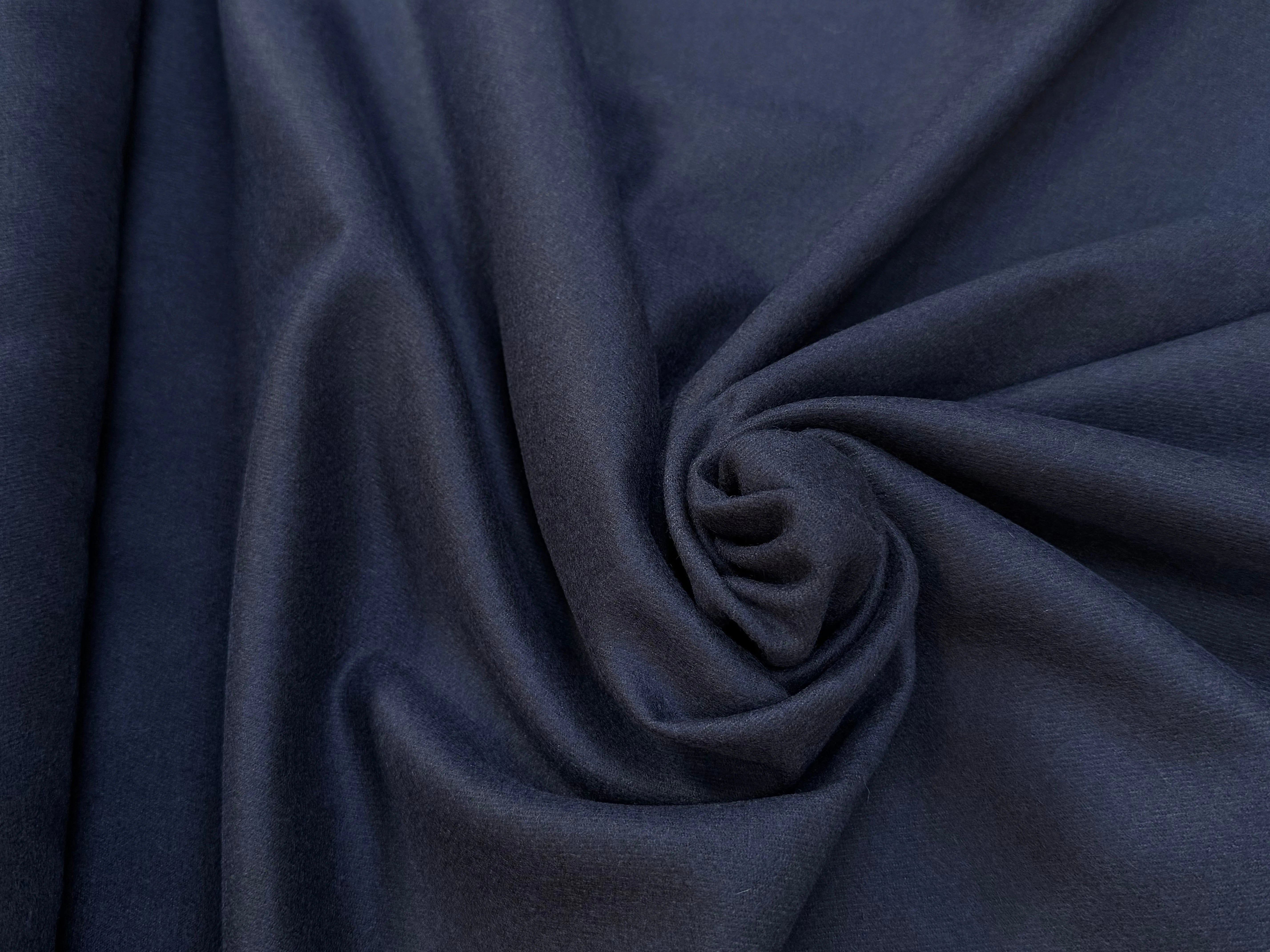 DRAP DE LAINE TENUE LOURDE MARINE FONCÉ - My Little Coupon