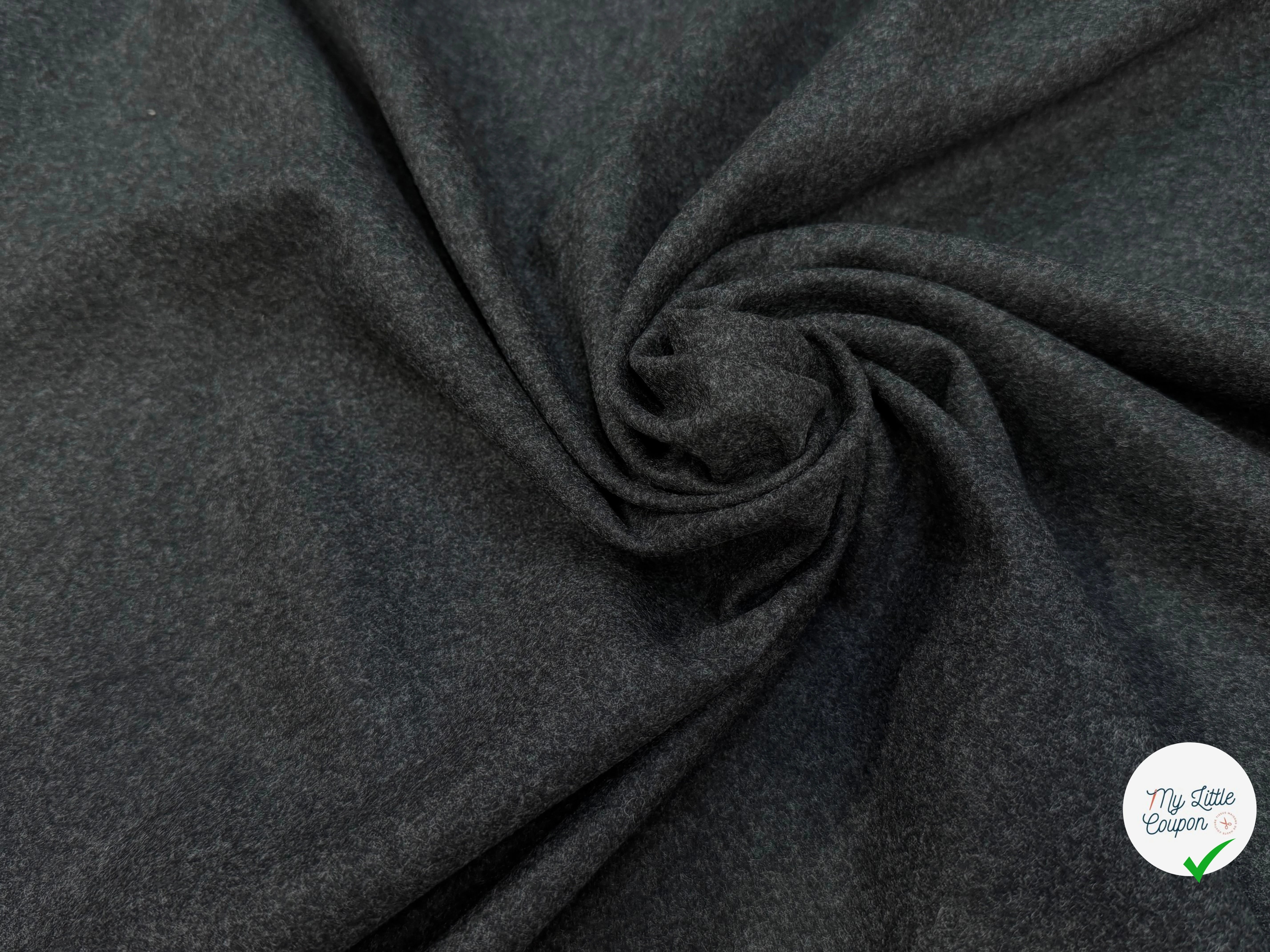 DRAP DE LAINE TOUCHER DOUX GRIS CHINÉ - My Little Coupon