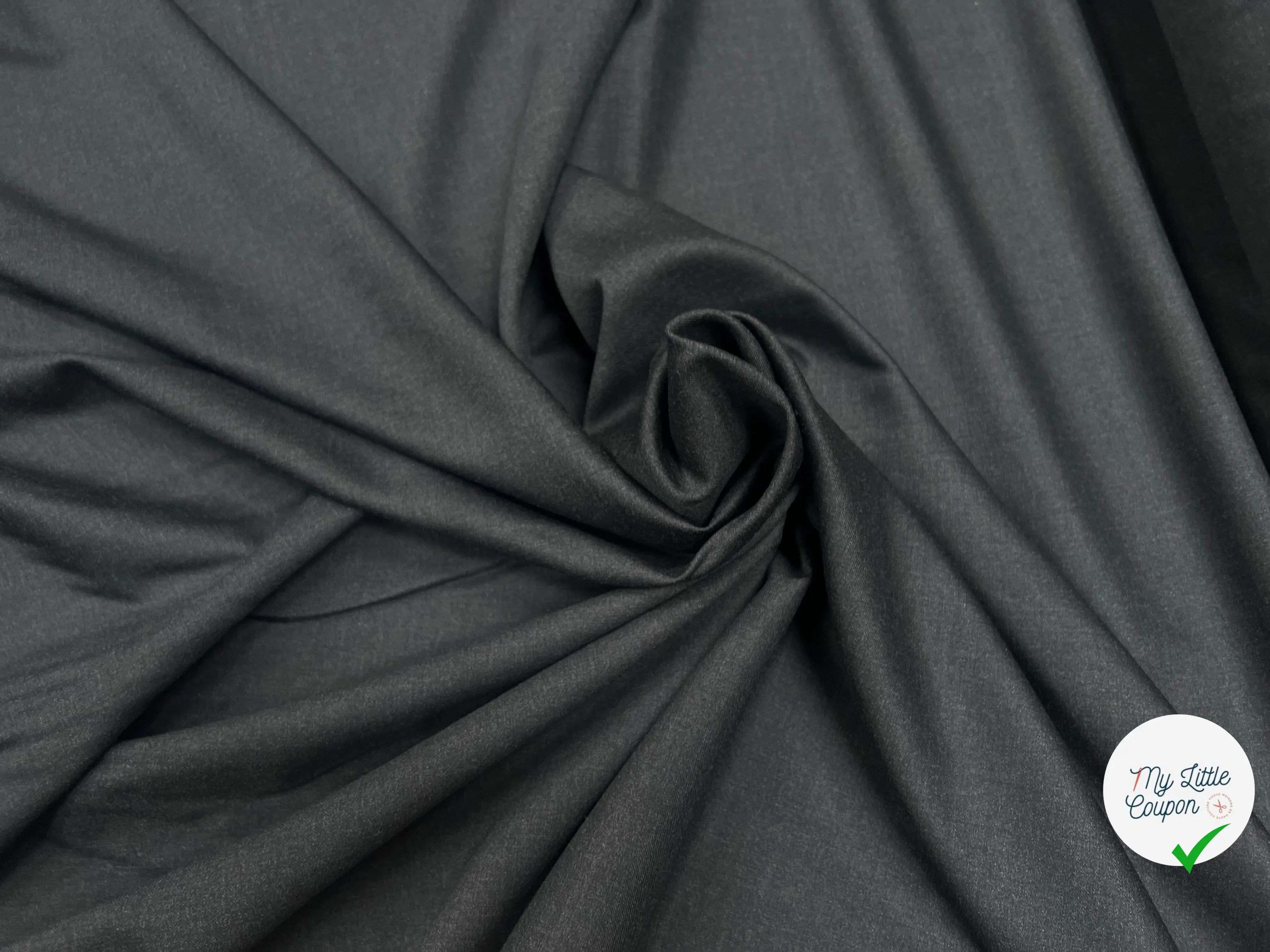 DRAPERIE 100% LAINE GRIS PROFOND UNI - My Little Coupon