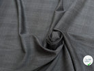 DRAPERIE 100% LAINE VIERGE ÉLÉGANTE À CARREAUX ANTHRACITE - My Little Coupon