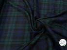 DRAPERIE 100% LAINE VIERGE SCOTLAND STYLE BLEU VERT - My Little Coupon