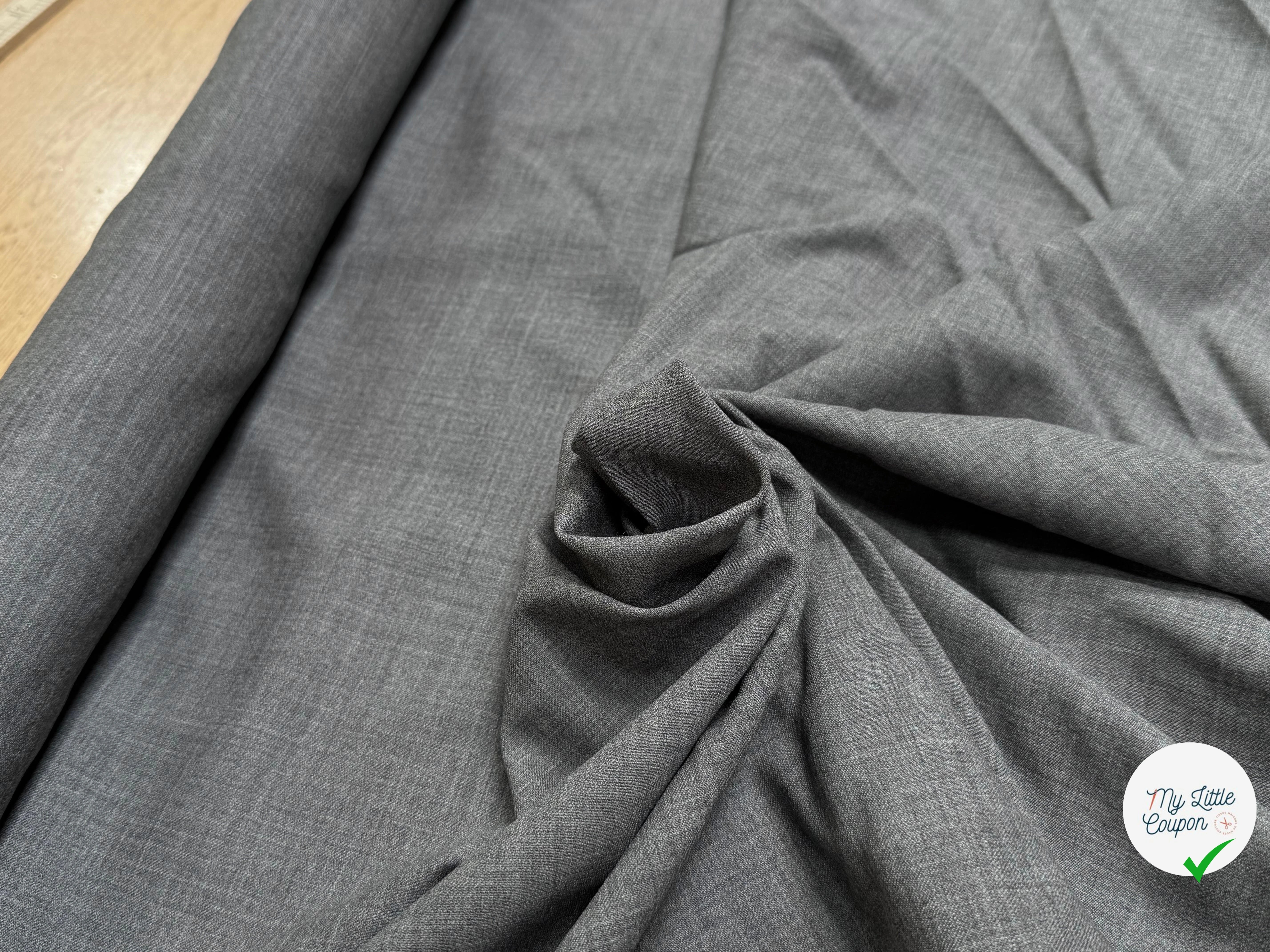 DRAPERIE 70% LAINE STRETCH GRIS ULTRA BELLE - My Little Coupon