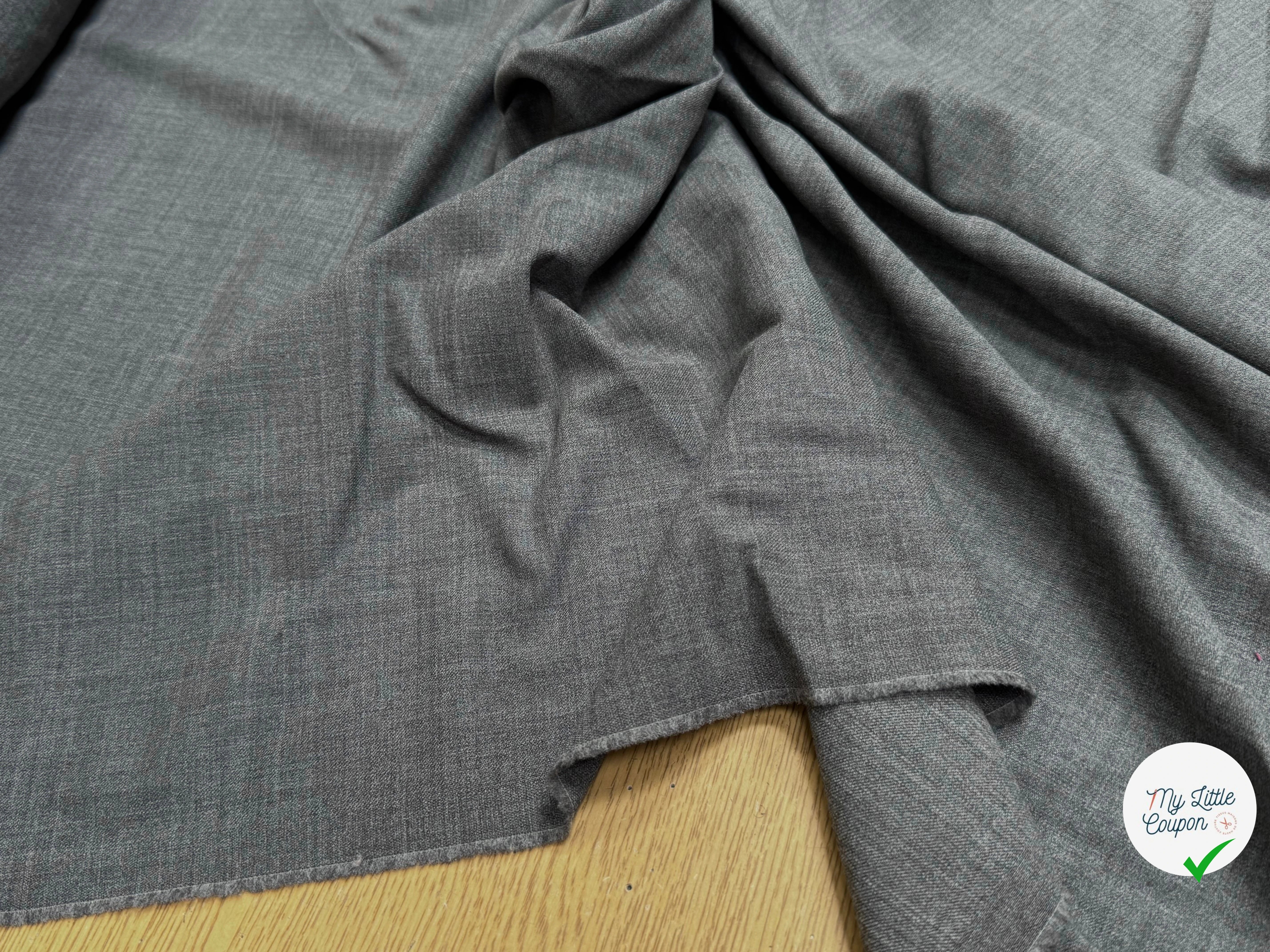 DRAPERIE 70% LAINE STRETCH GRIS ULTRA BELLE - My Little Coupon