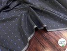 DRAPERIE COTON PIED DE POULE PLUMETIS BLEU - My Little Coupon