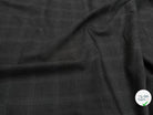DRAPERIE DE LAINE À CARREAUX GRIS NOIR FONCÉ DEPERLANTE - My Little Coupon