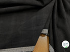 DRAPERIE DE LAINE À CARREAUX GRIS NOIR FONCÉ DEPERLANTE - My Little Coupon