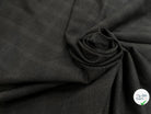 DRAPERIE DE LAINE À CARREAUX GRIS NOIR FONCÉ DEPERLANTE - My Little Coupon