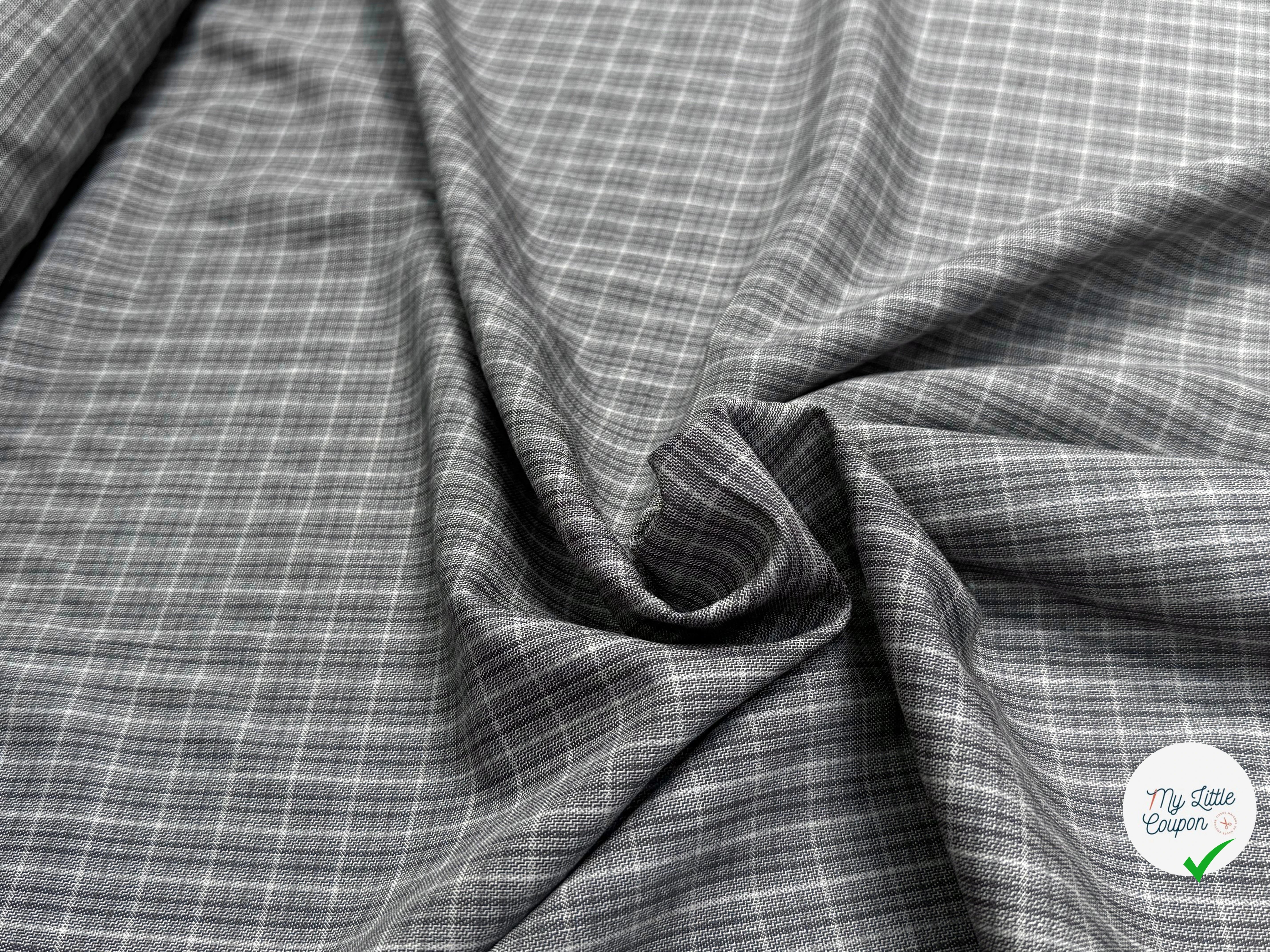 DRAPERIE DE LAINE À CARREAUX GRIS ULTRA BELLE - My Little Coupon