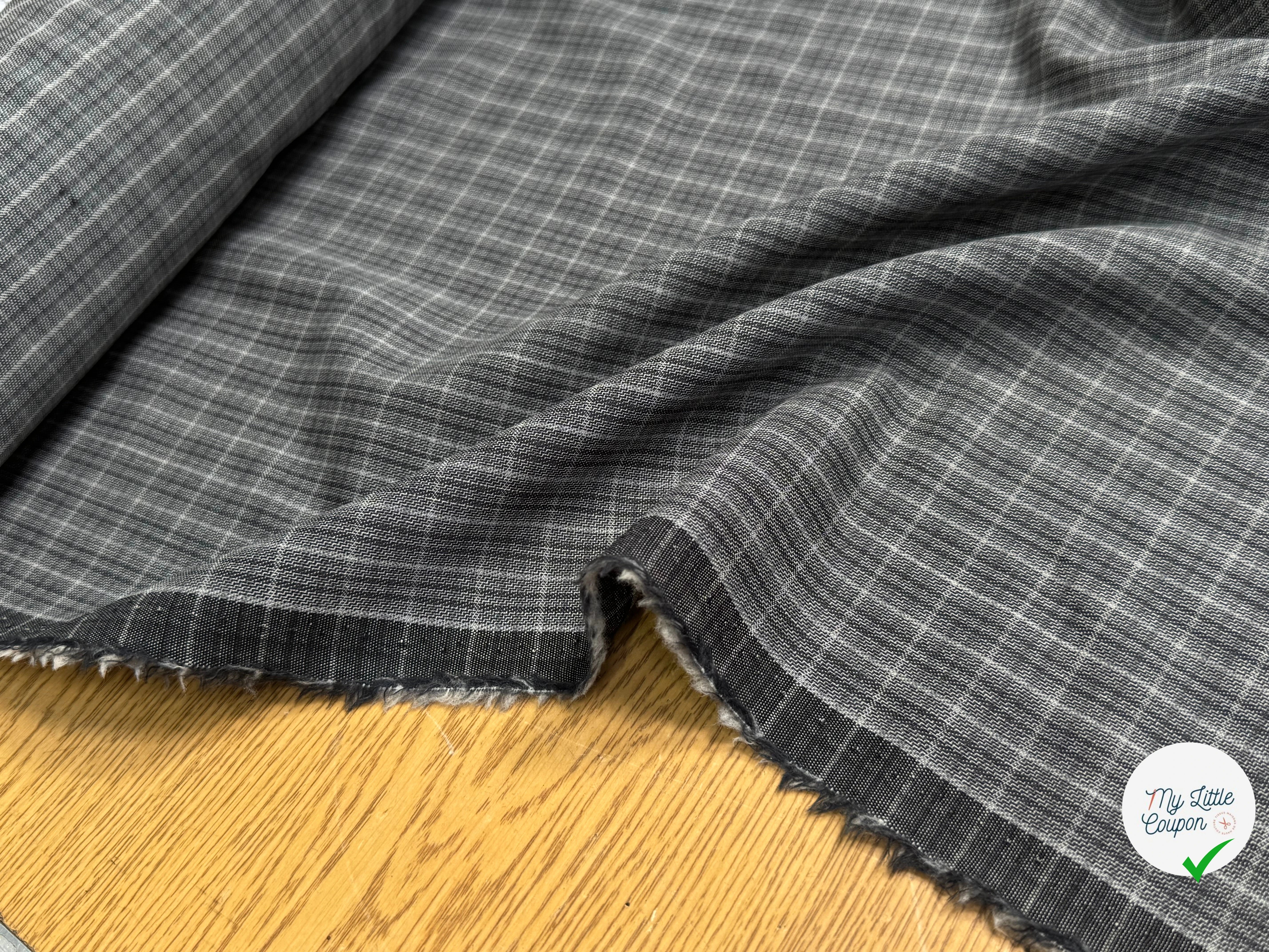 DRAPERIE DE LAINE À CARREAUX GRIS ULTRA BELLE - My Little Coupon
