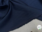 DRAPERIE DE LAINE BLEU CHIC AVEC UN FIL ROUGE SUR LA LISIÈRE 157CM - My Little Coupon