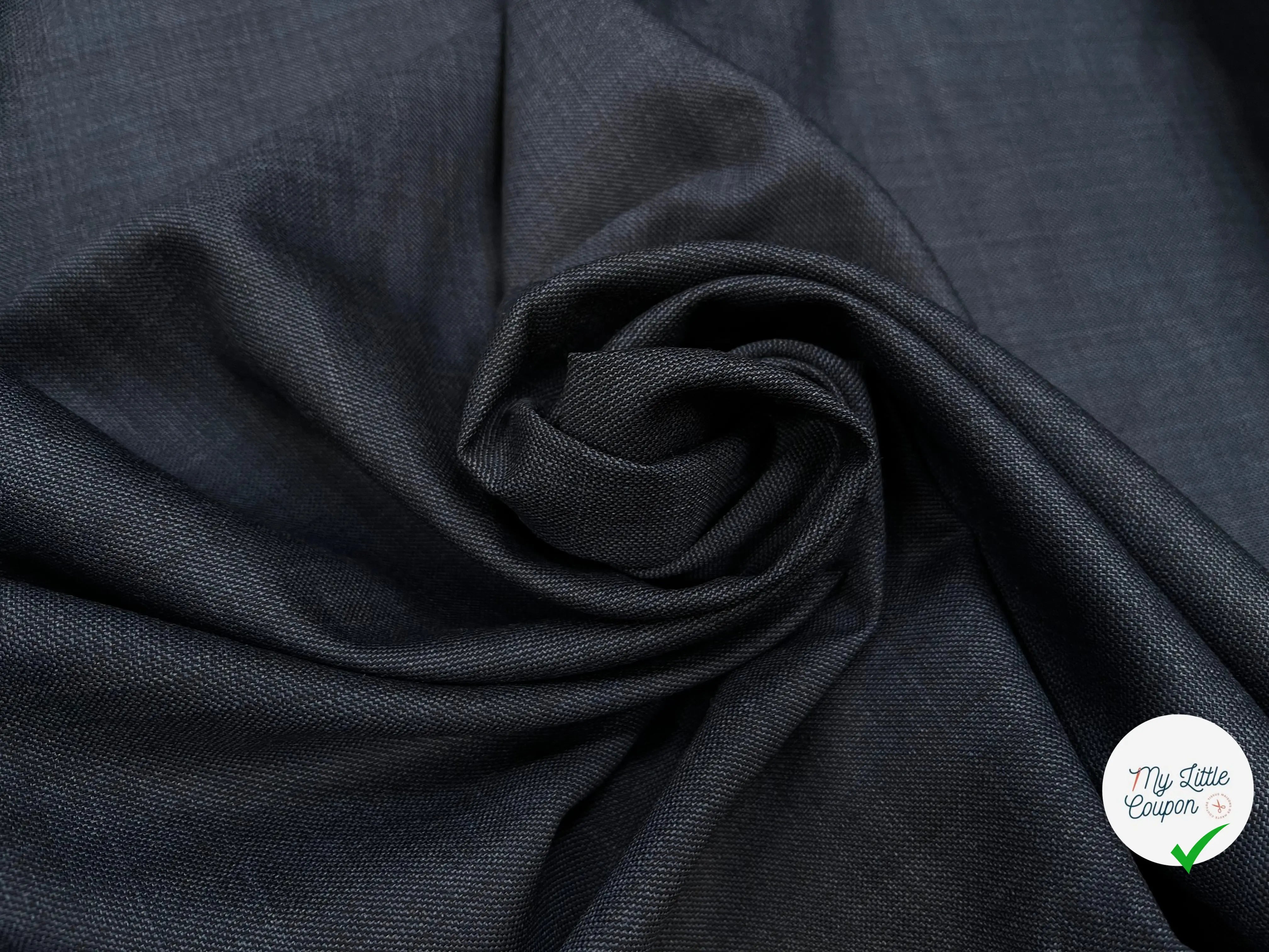 DRAPERIE DE LAINE BLEU JEAN DEPERLANTE - My Little Coupon