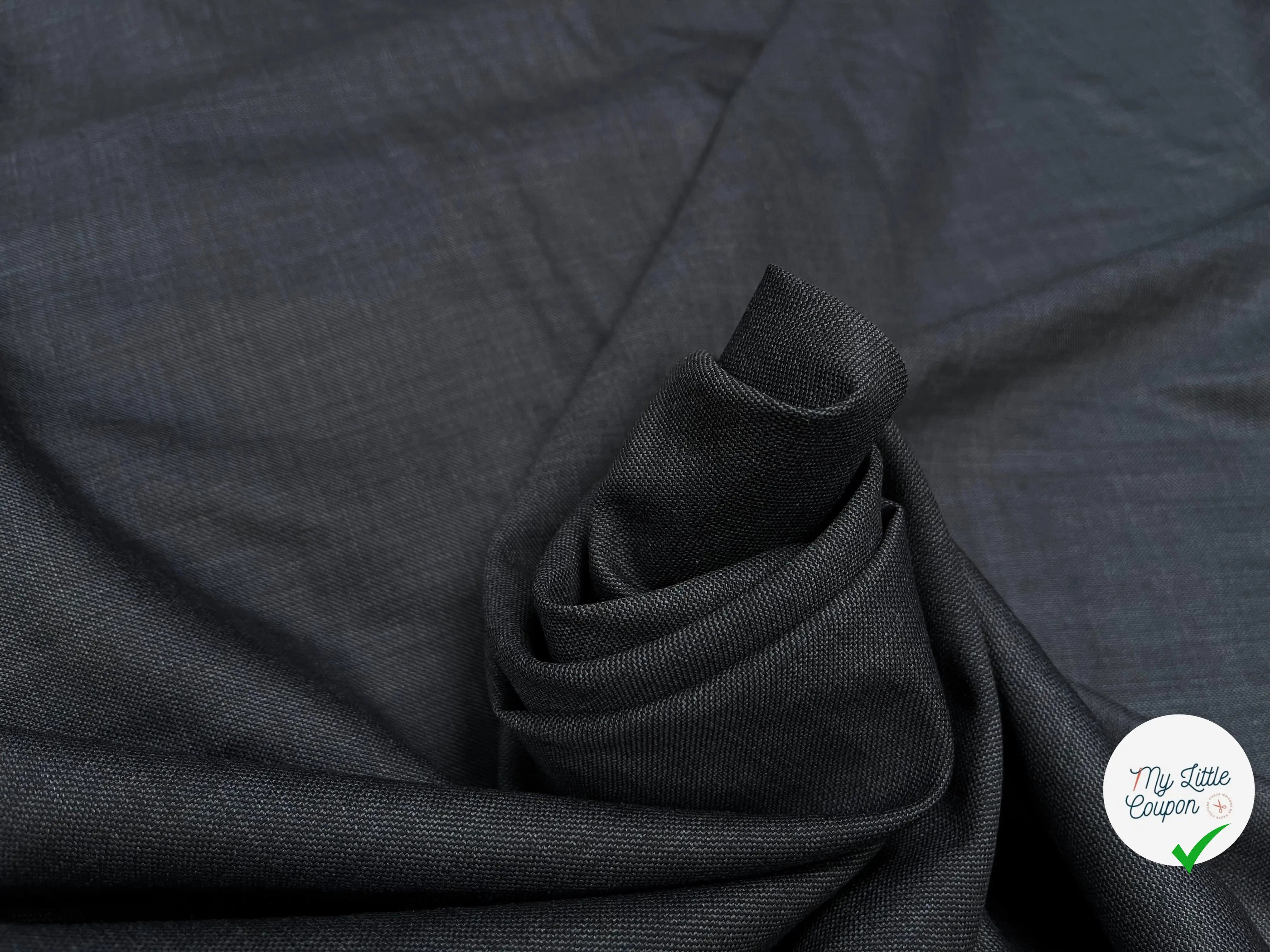 DRAPERIE DE LAINE BLEU JEAN DEPERLANTE - My Little Coupon