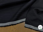 DRAPERIE DE LAINE BLEU MARINE À RAYURE DEPERLANTE - My Little Coupon