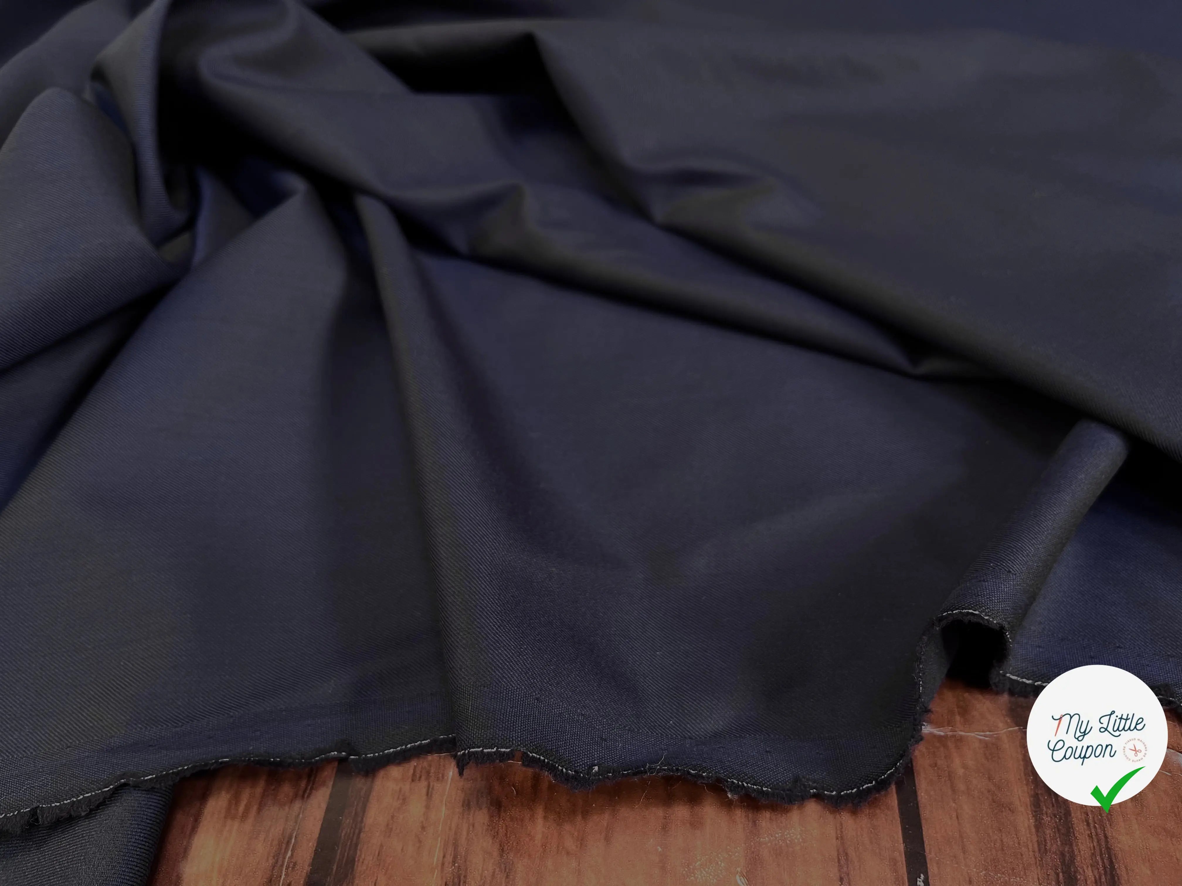 DRAPERIE DE LAINE BLEU MARINE - My Little Coupon