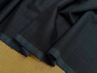 DRAPERIE DE LAINE BLEU NUIT À CARREAUX DEPERLANTE CHIC - My Little Coupon