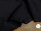 DRAPERIE DE LAINE BLEU NUIT FONCÉ DEPERLANTE FILS MULTICOLORES SUR LES LISIÈRES - My Little Coupon
