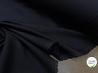 DRAPERIE DE LAINE BLEU NUIT FONCÉ DEPERLANTE FILS MULTICOLORES SUR LES LISIÈRES - My Little Coupon
