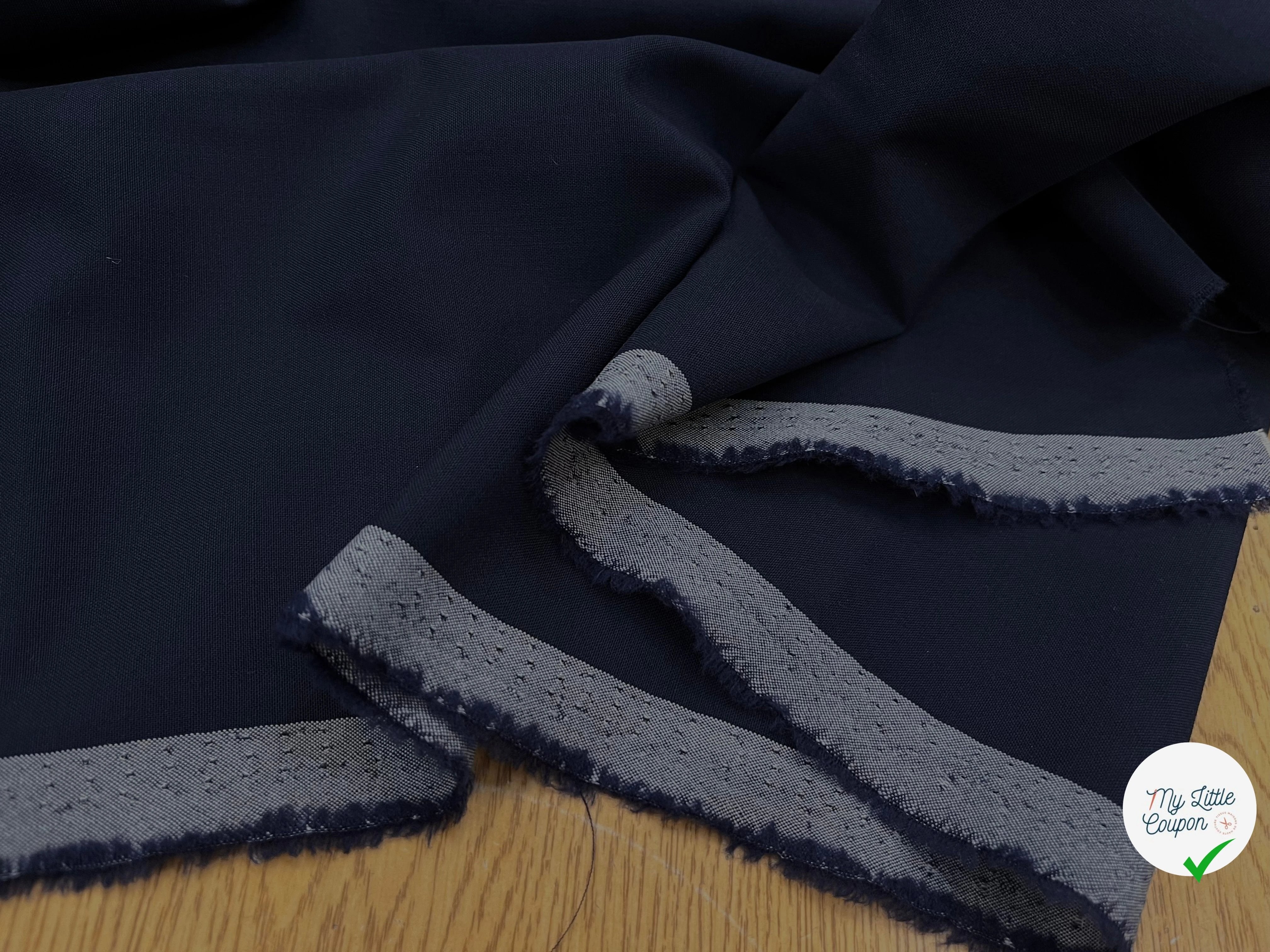 DRAPERIE DE LAINE BLEU&NUIT  DEPERLANTE TRES CHIC - My Little Coupon