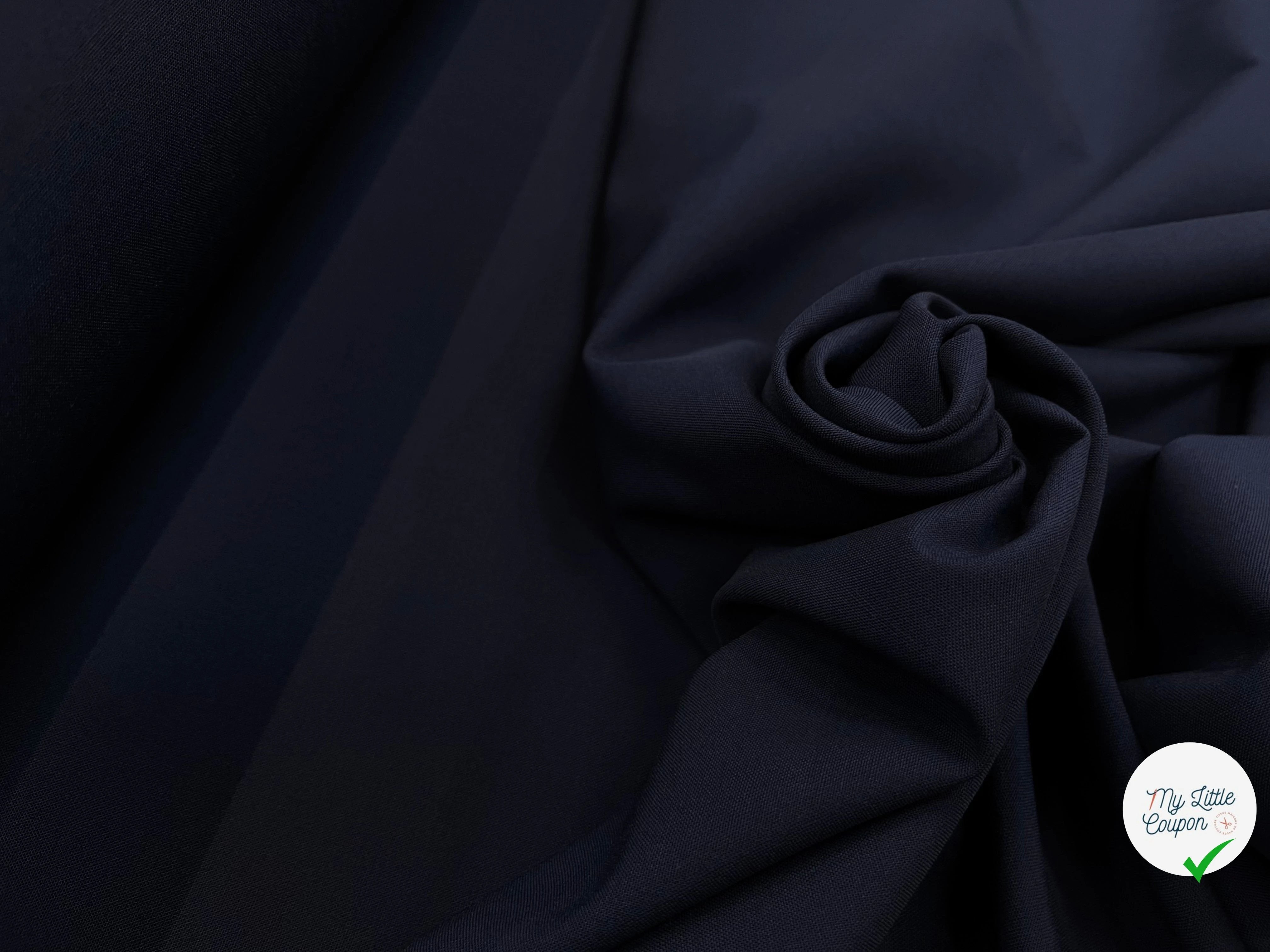 DRAPERIE DE LAINE BLEU&NUIT  DEPERLANTE TRES CHIC - My Little Coupon
