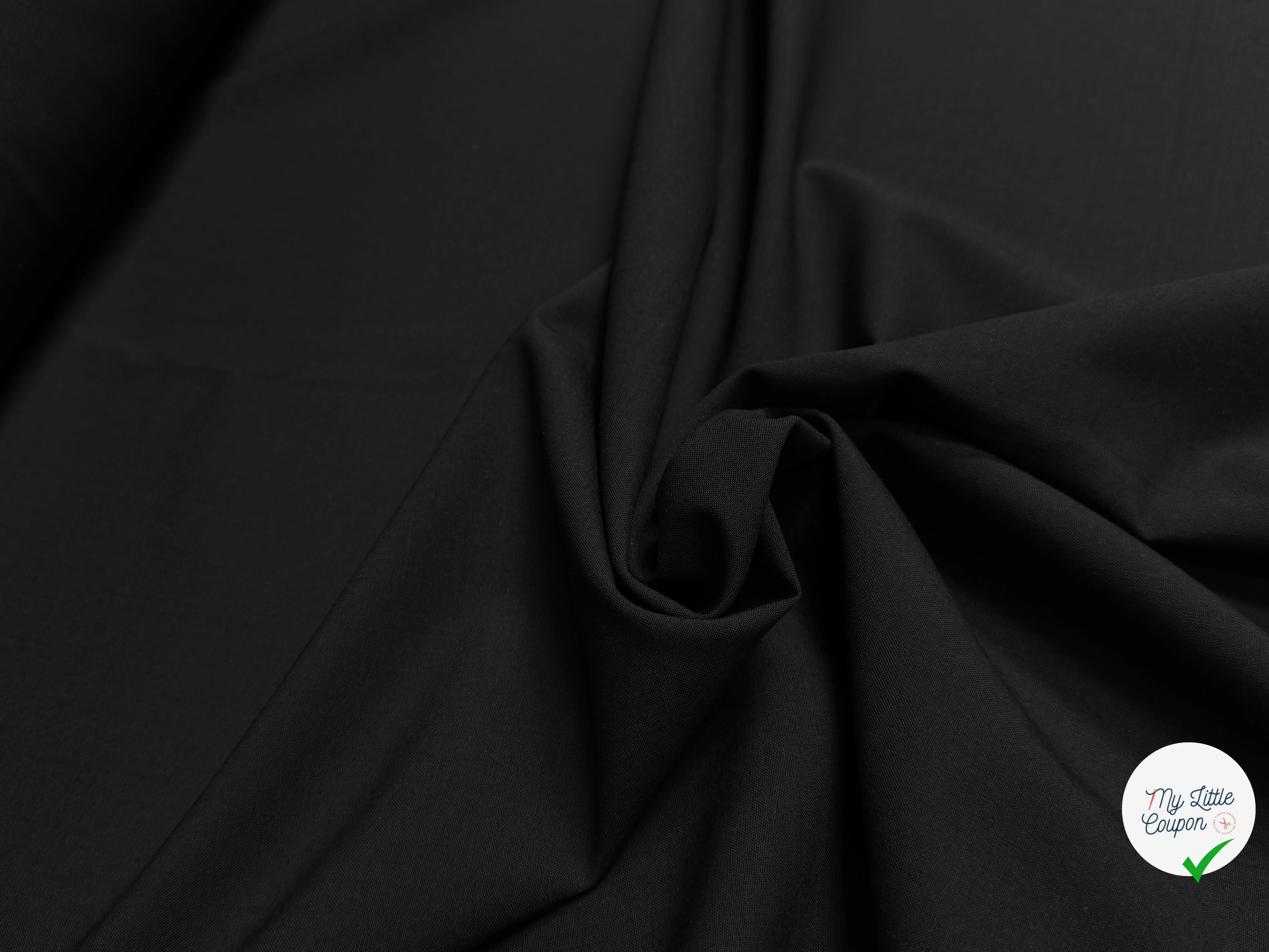 DRAPERIE DE LAINE CHIC TOMBÉ STRETCH NOIR - My Little Coupon