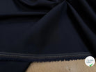 DRAPERIE DE LAINE EFFET PIQUÉE DEPERLANTE BLEU MARINE FONCÉ - My Little Coupon