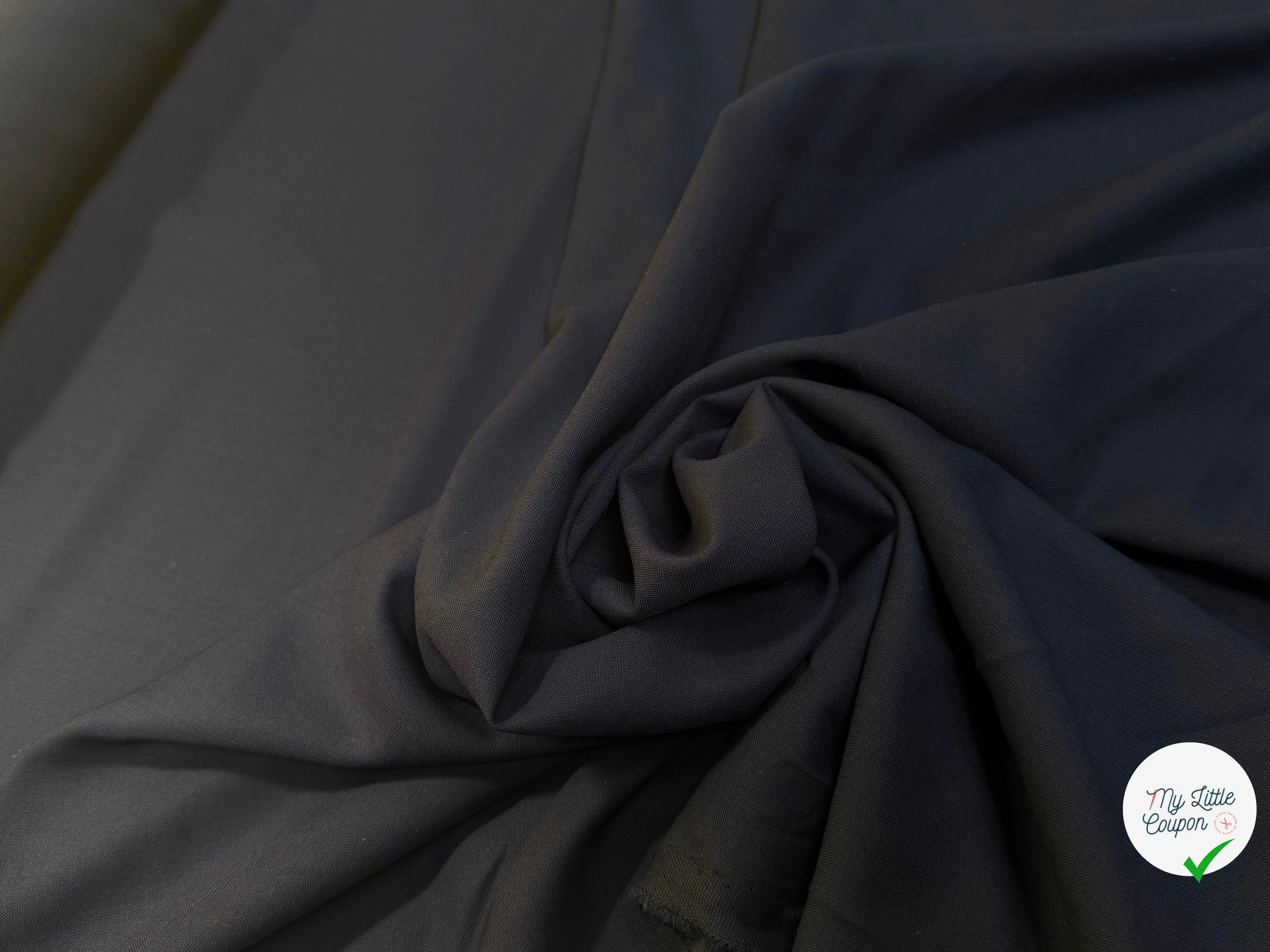 DRAPERIE DE LAINE ÉLÉGANTE MARINE FONCÉ BEAU TOMBÉ - My Little Coupon