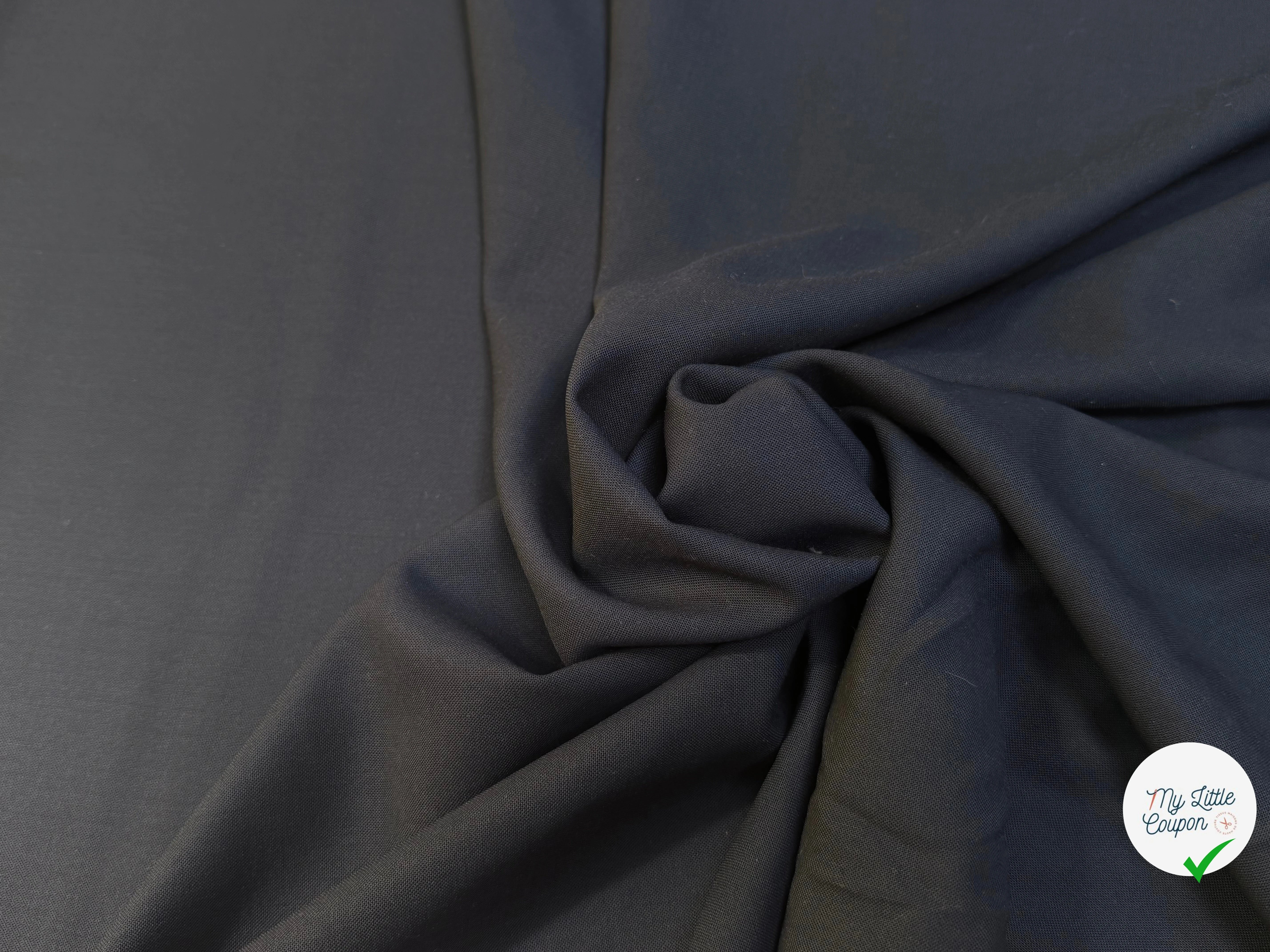 DRAPERIE DE LAINE ÉLÉGANTE MARINE FONCÉ BEAU TOMBÉ - My Little Coupon