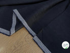 DRAPERIE DE LAINE FLANELLE BLEU NUIT CHINÉ DEPERLANTE - My Little Coupon