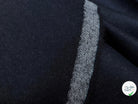 DRAPERIE DE LAINE FLANELLE BLEU NUIT FONCÉ  CHINÉ DEPERLANTE - My Little Coupon