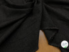 DRAPERIE DE LAINE FLANELLE GRIS CHINÉ DEPERLANTE FIL ROUGE SUR UNE LISIÈRE - My Little Coupon