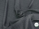 DRAPERIE DE LAINE FLANELLE GRIS FINE RAYURES BLANCHE - My Little Coupon