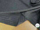 DRAPERIE DE LAINE FLANELLE GRIS FINE RAYURES BLANCHE - My Little Coupon