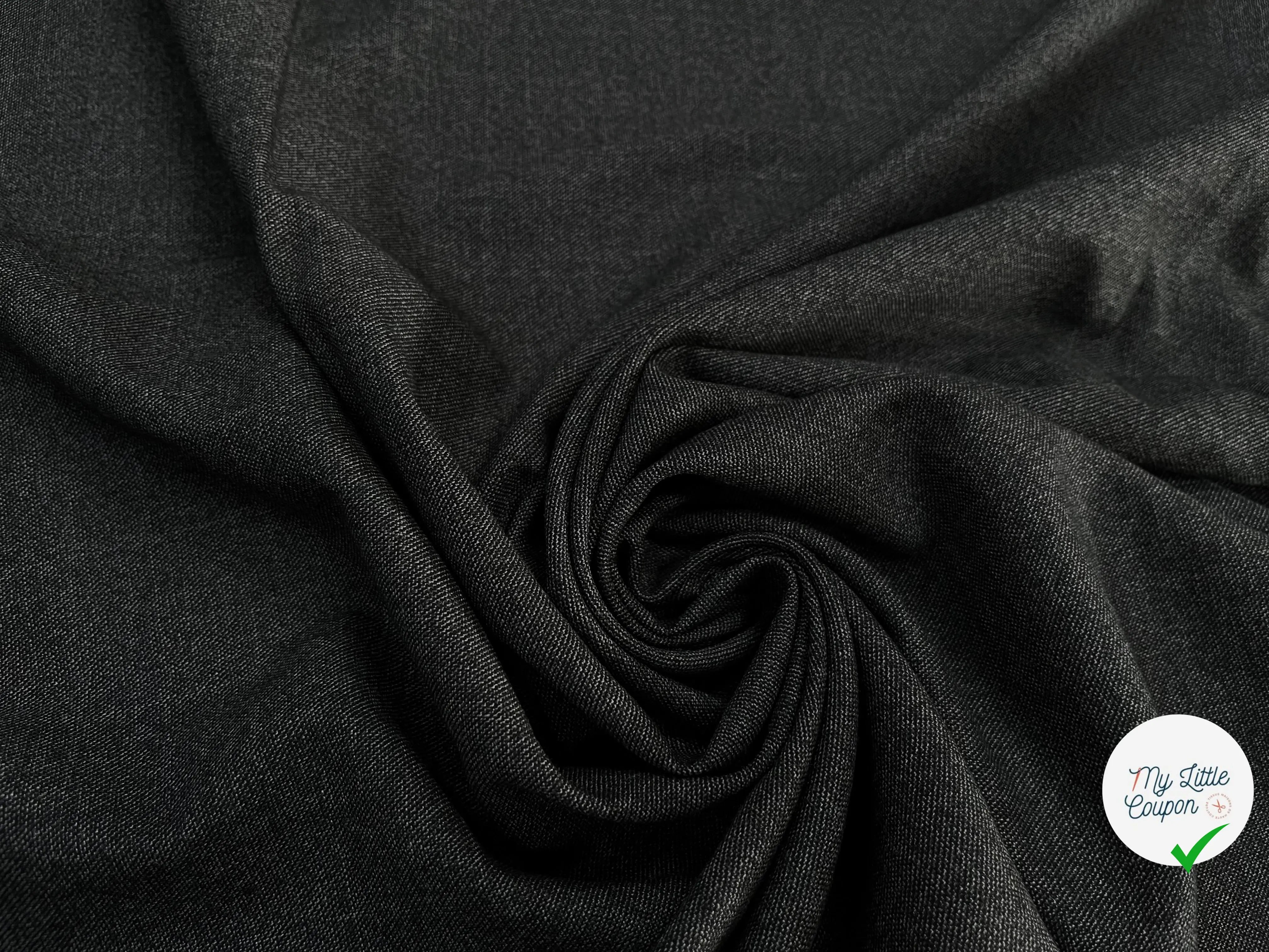DRAPERIE DE LAINE GRIS CHINÉ DEPERLANTE ULTRA CHIC - My Little Coupon