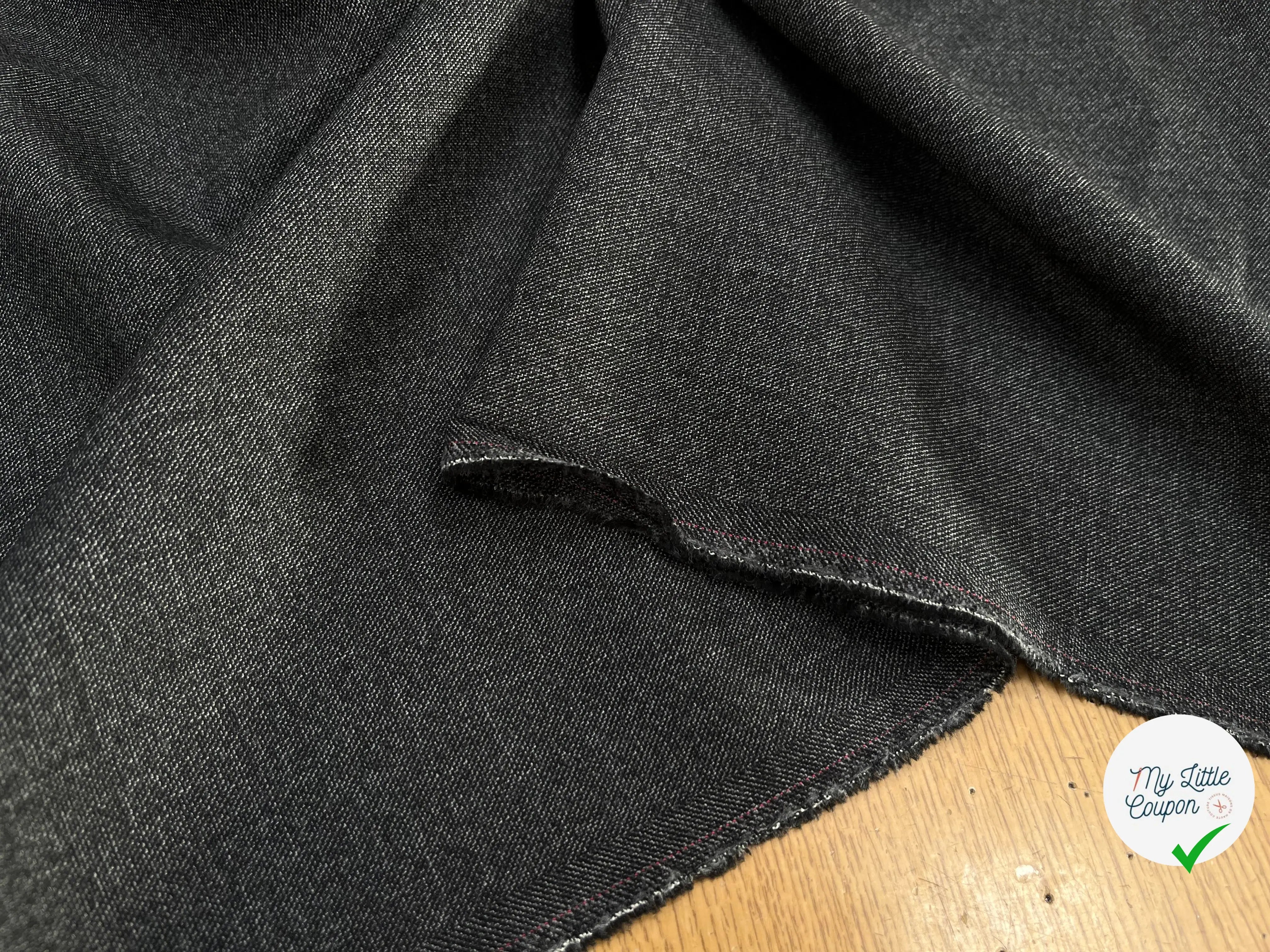 DRAPERIE DE LAINE GRIS CHINÉ DEPERLANTE ULTRA CHIC - My Little Coupon