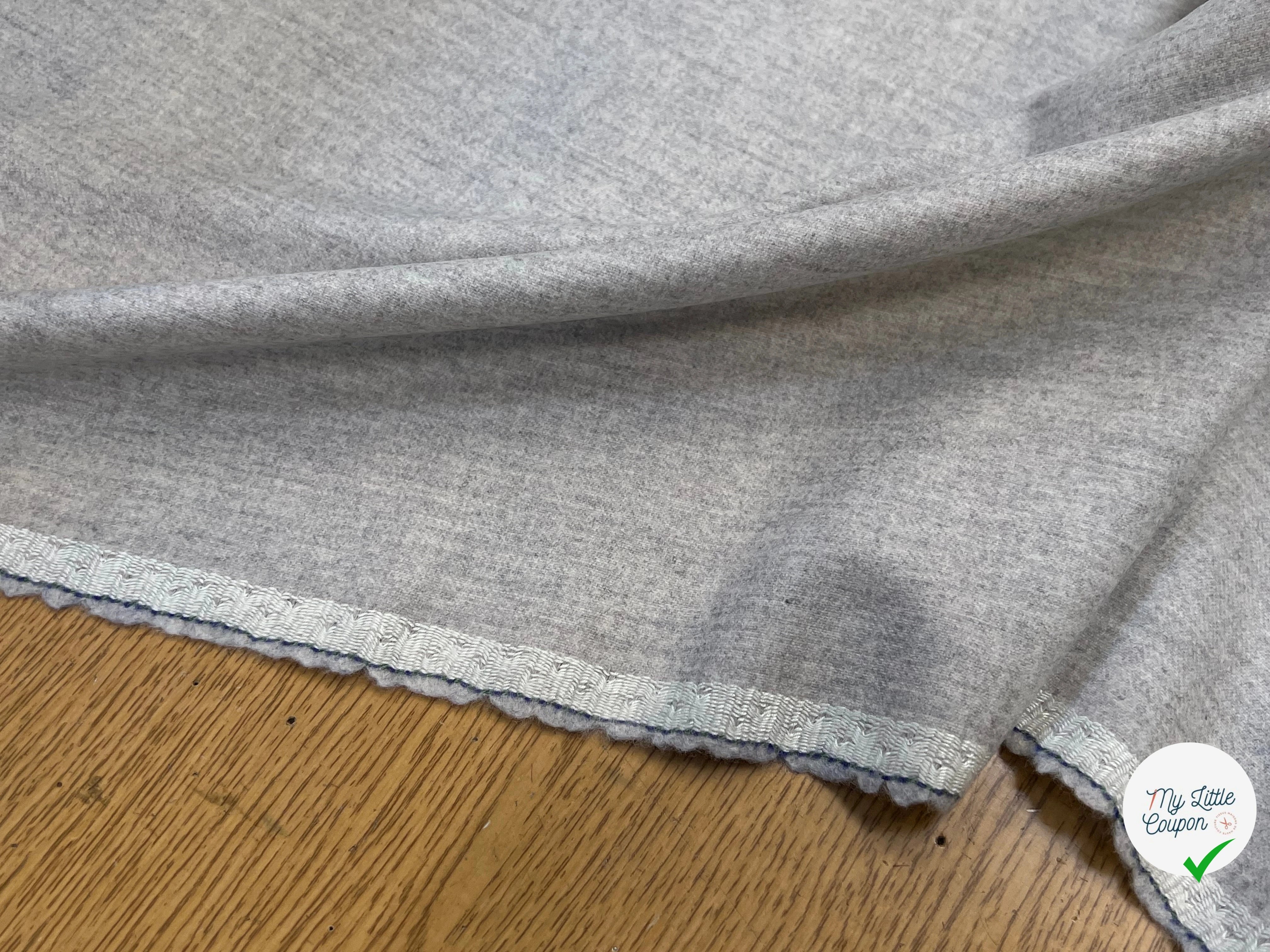 DRAPERIE DE LAINE GRIS CLAIR SUPERBE 100% LAINE VIERGE 150CM - My Little Coupon