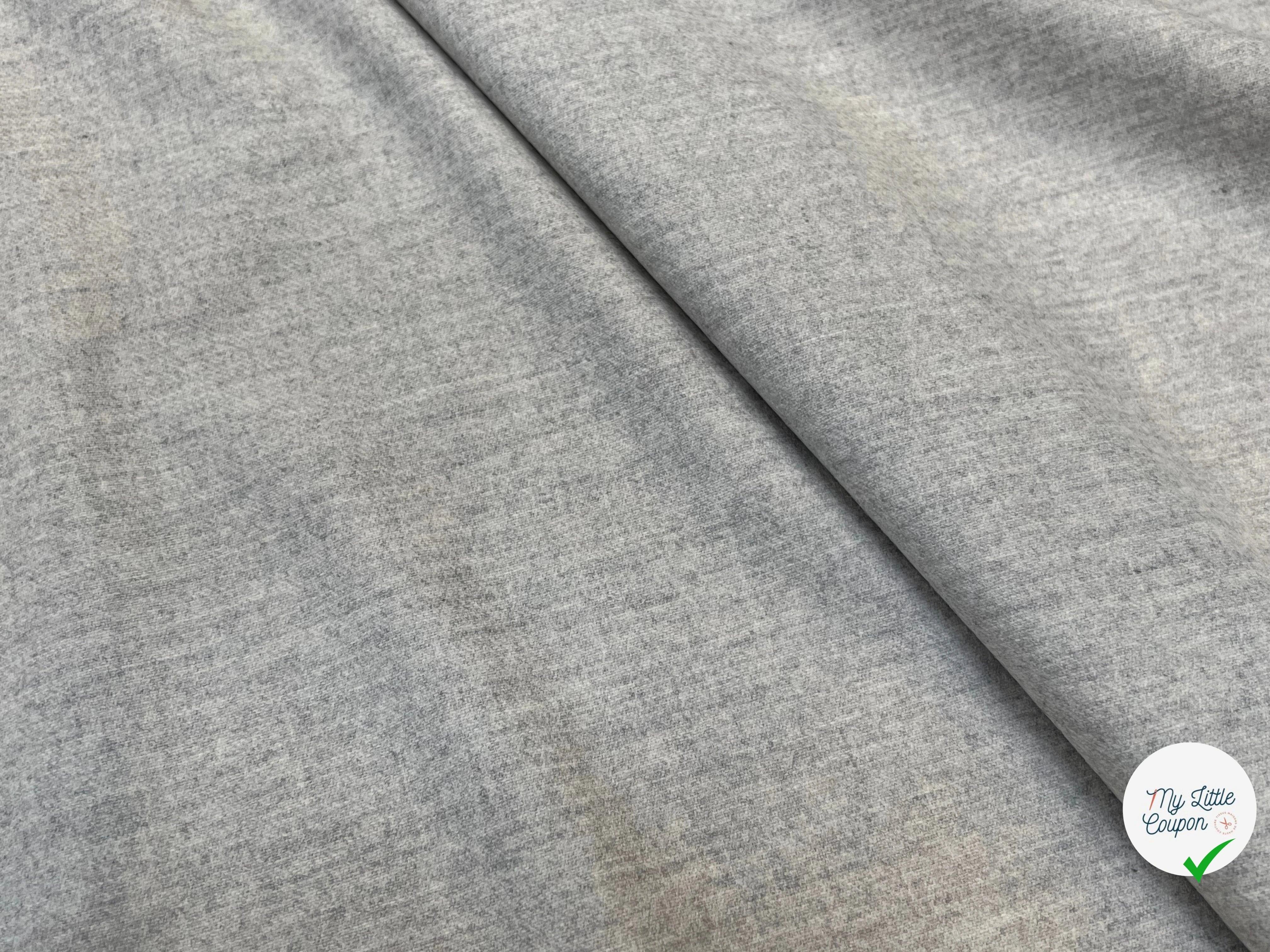 DRAPERIE DE LAINE GRIS CLAIR SUPERBE 100% LAINE VIERGE 150CM - My Little Coupon