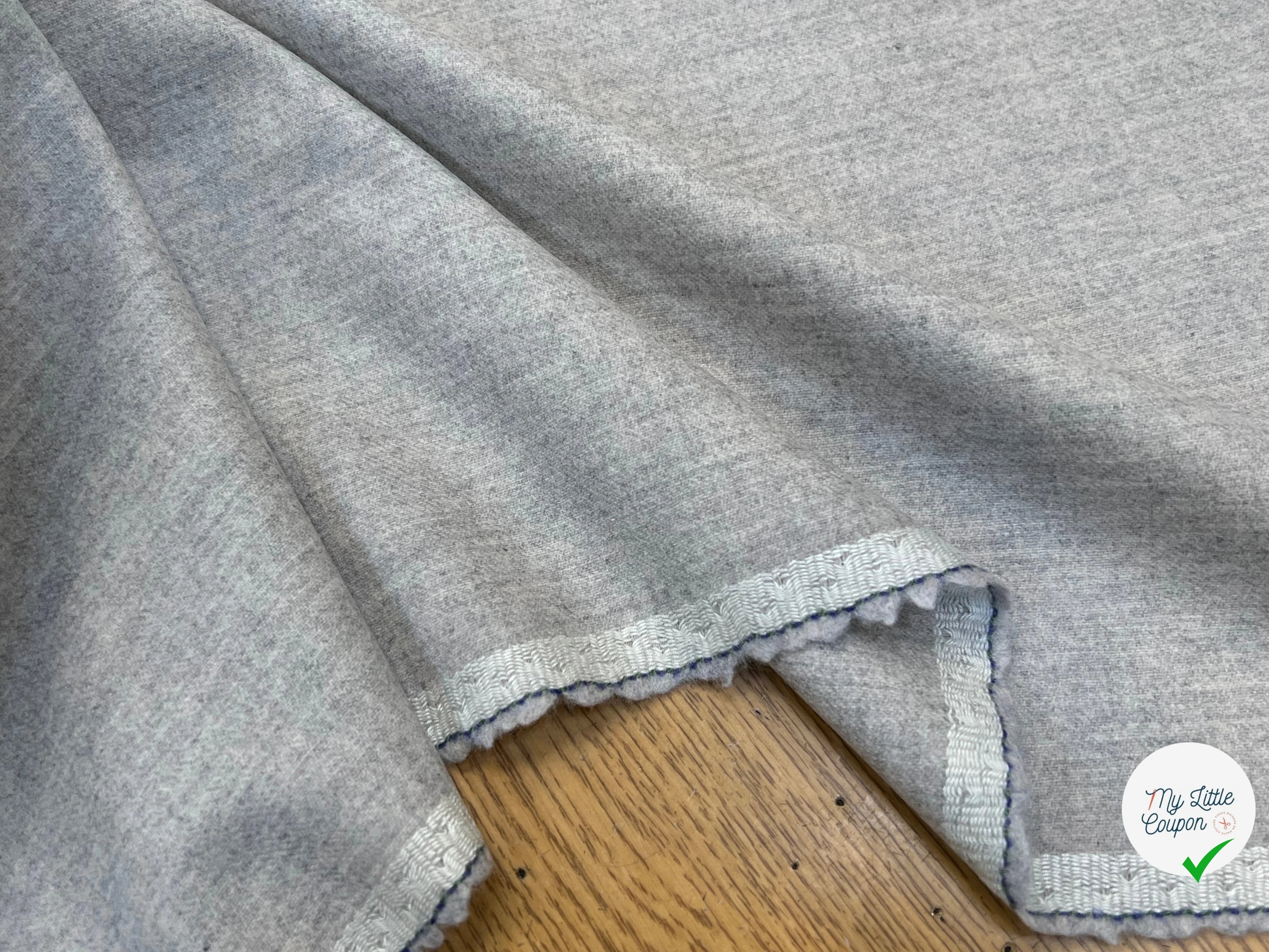 DRAPERIE DE LAINE GRIS CLAIR SUPERBE 100% LAINE VIERGE 150CM - My Little Coupon